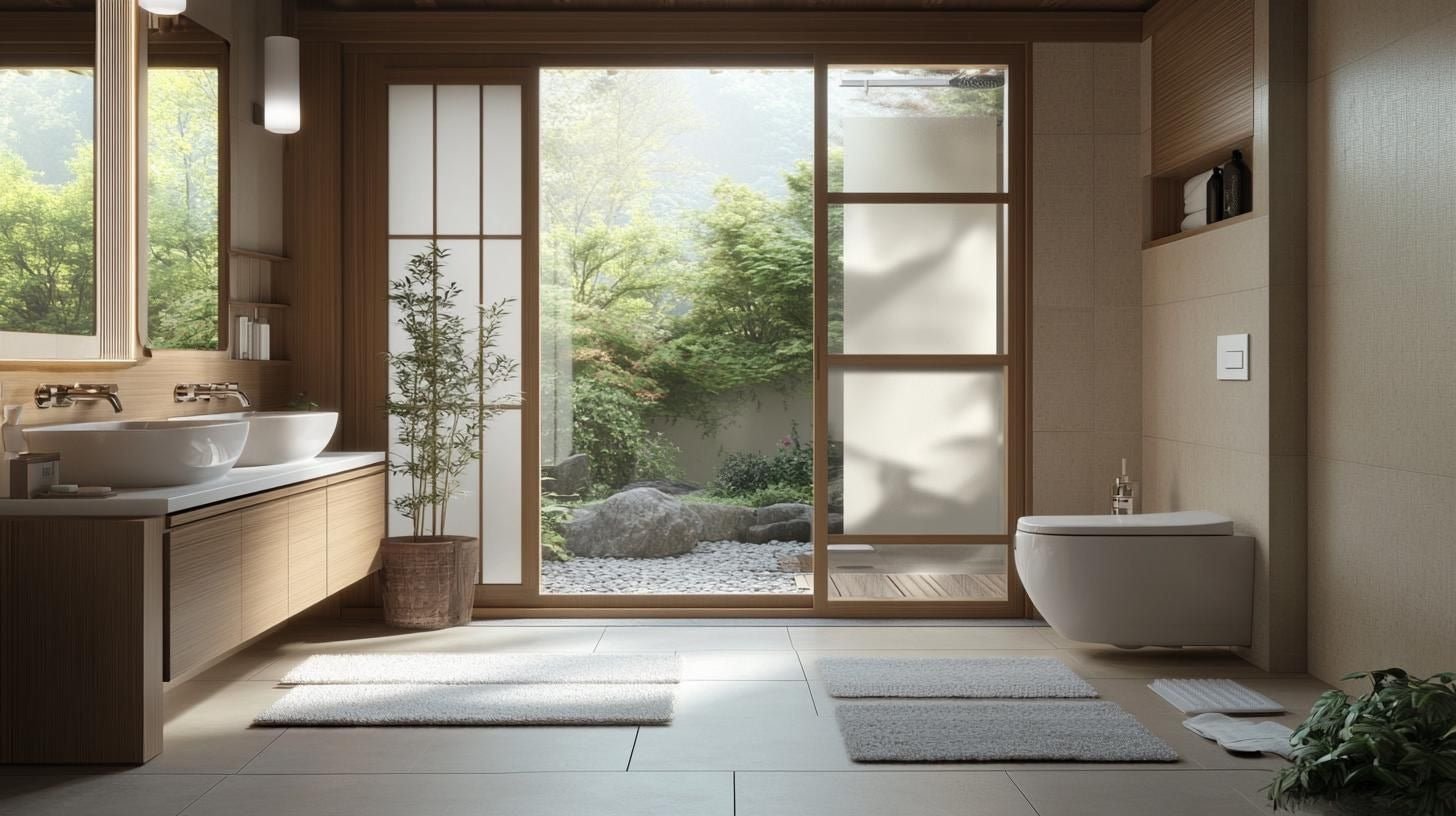 A Deep Dive into Japanese Bathroom Design: Where Functionality Meets Zen - AquivaCoast Showers