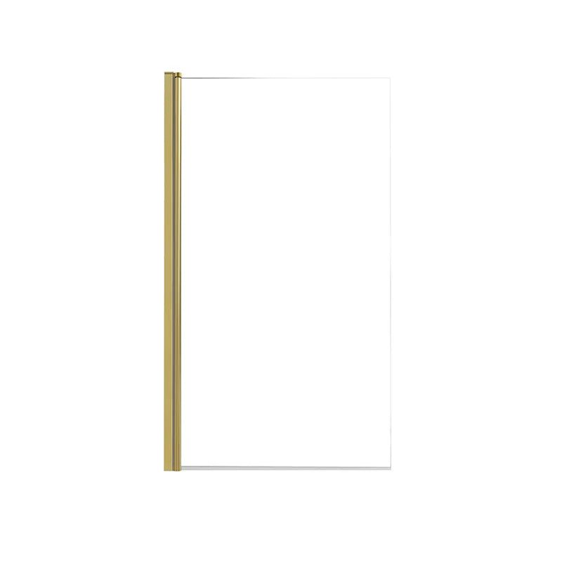 30" W x 55" H Frameless Pivot Bathtub Screen Serene B24 #Color_Brushed Gold