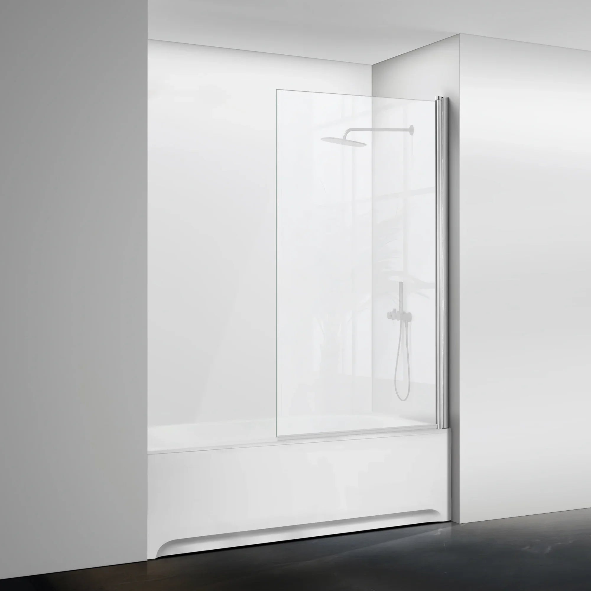 28"-36" x 72" Pivot Shower Door with Magnetic Closure Urban B17 #Color_Matte Black