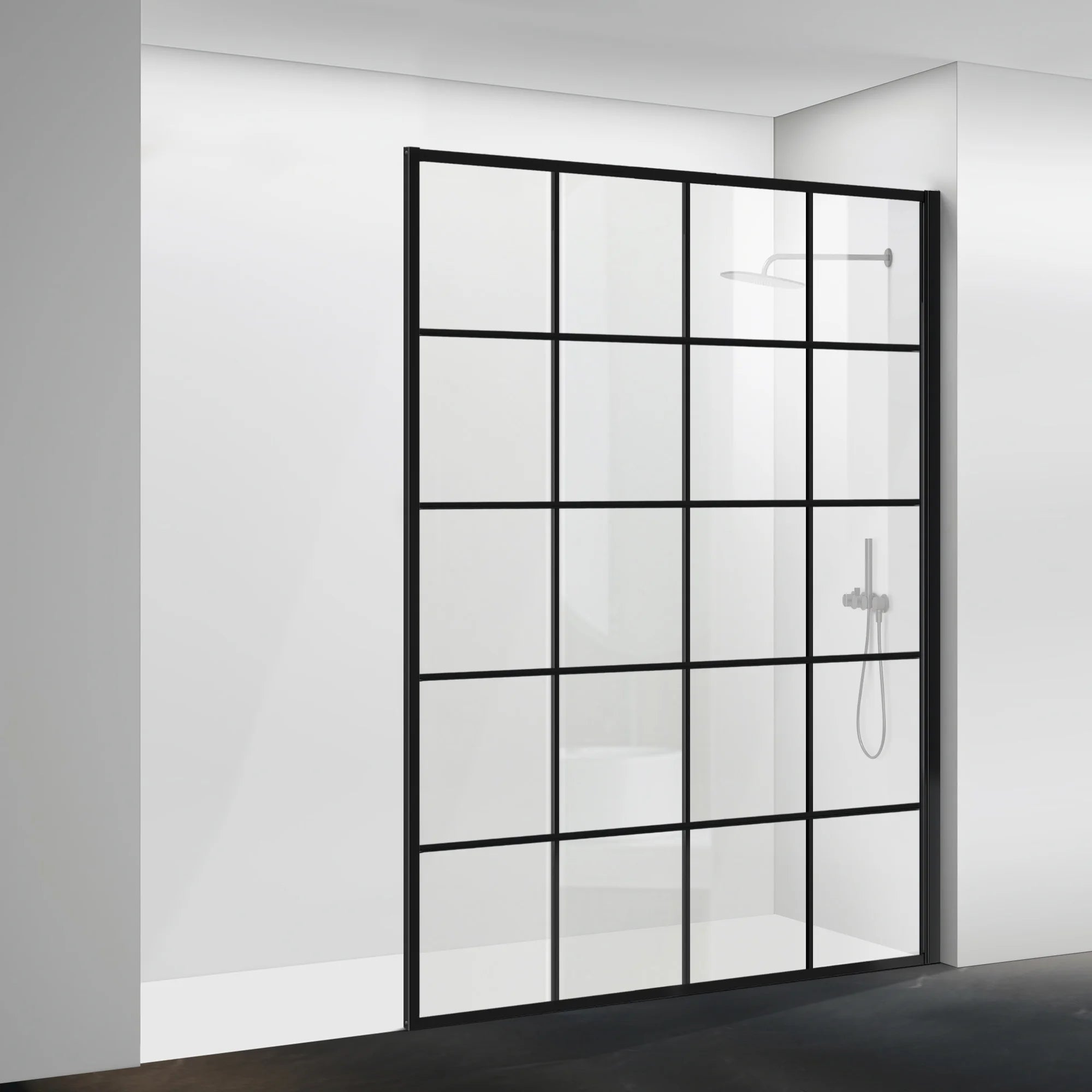 Shower Screen|Gridline X15 - Shower Screen - AquivaCoast Showers - Fixed - Shower Screen -