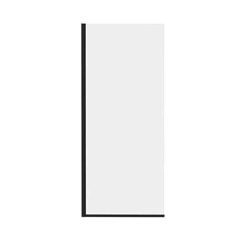 34" W x 74" H Walk-In Semi-Framed Fixed Shower Panel #Color_Matte Black