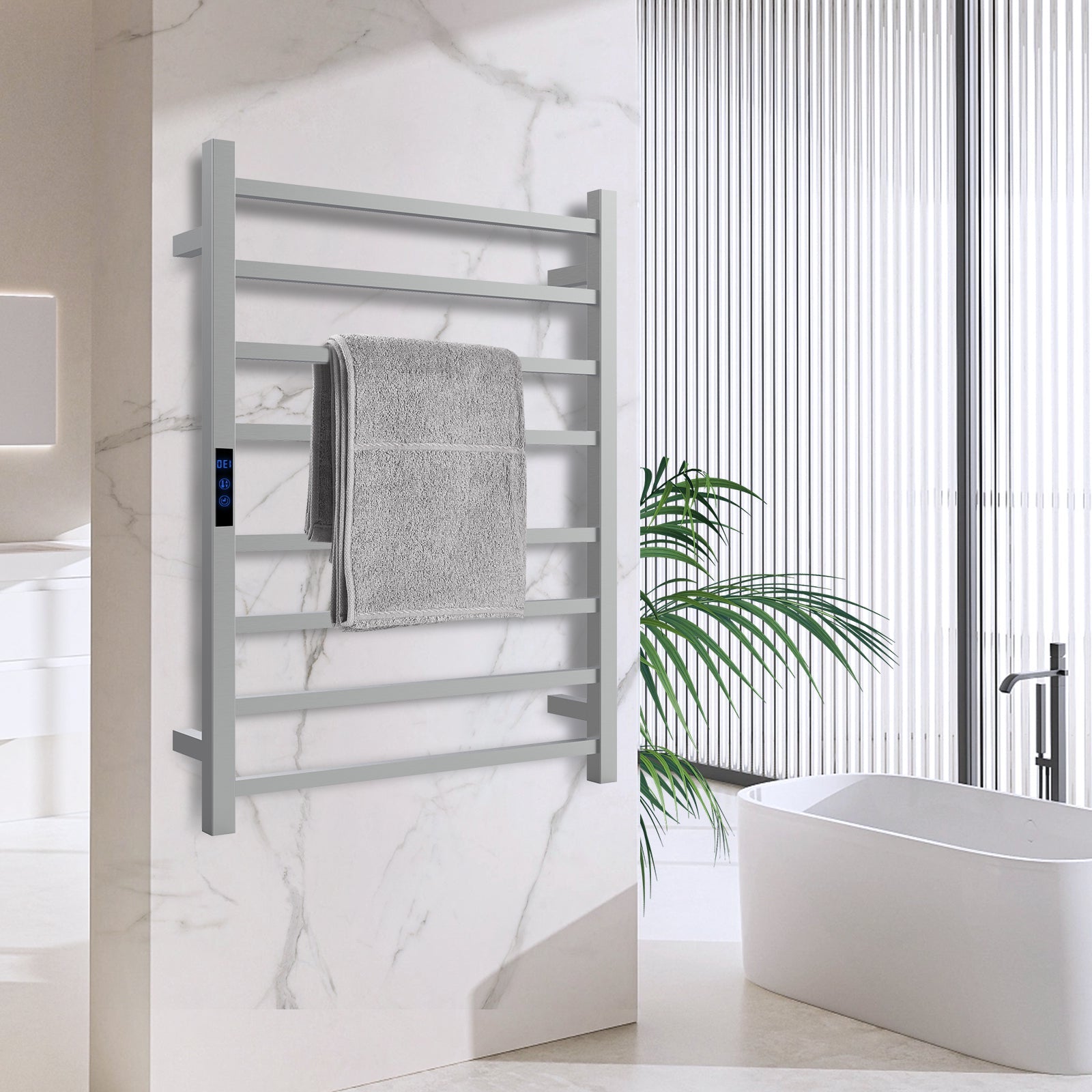 8-Bar Heated Towel Warmer AT7