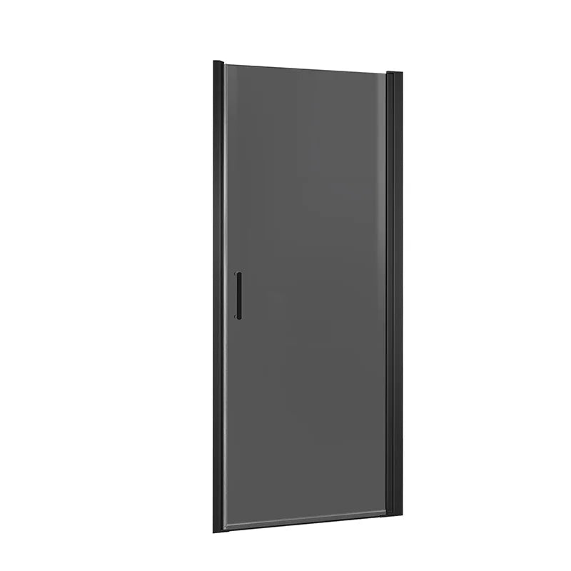 34" x 72" Pivot Shower Door with Magnetic Closure, Black Tinted Glass #Glass Finish_Clear Black