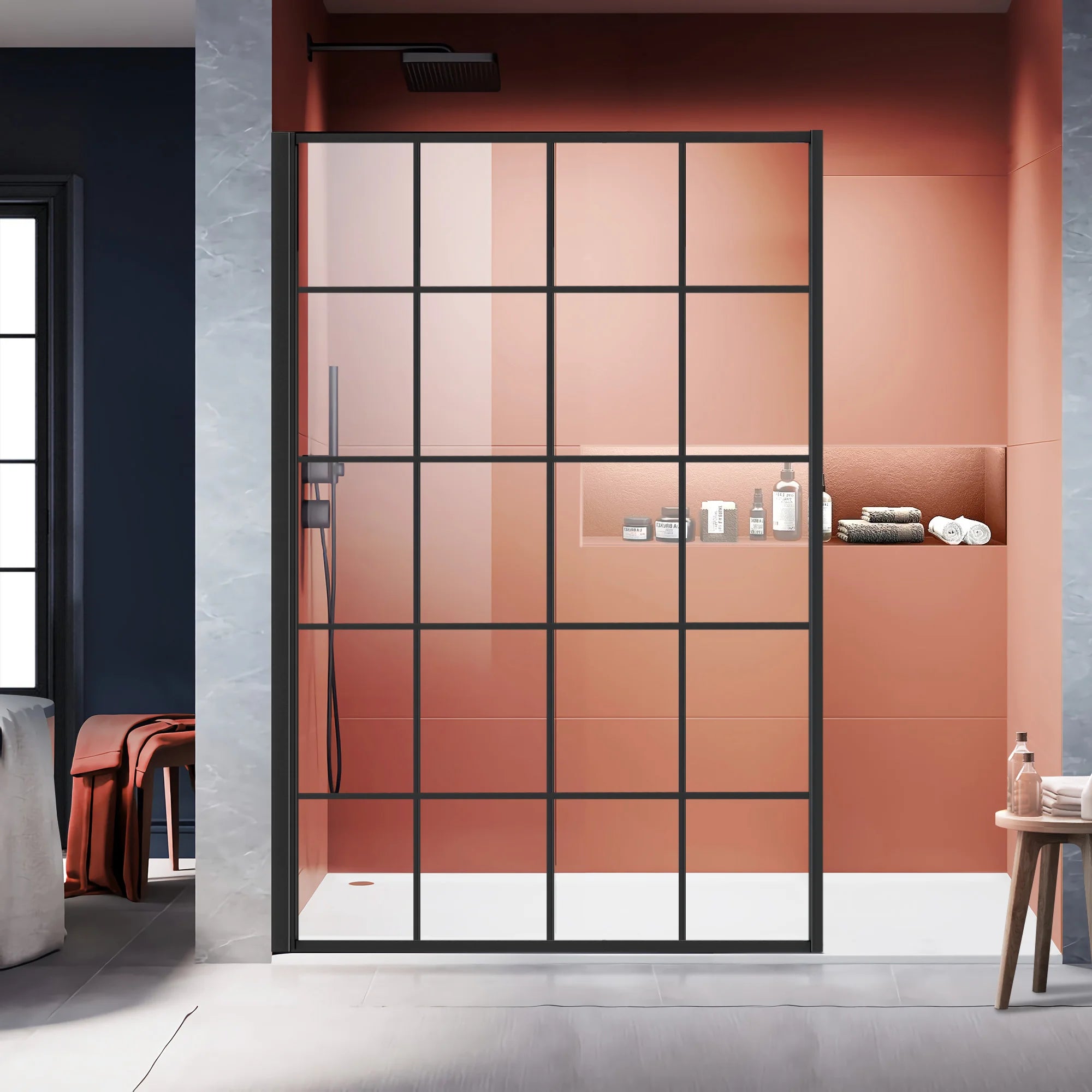 Shower Screen|Gridline X15 - Shower Screen - AquivaCoast Showers - Fixed - Shower Screen -