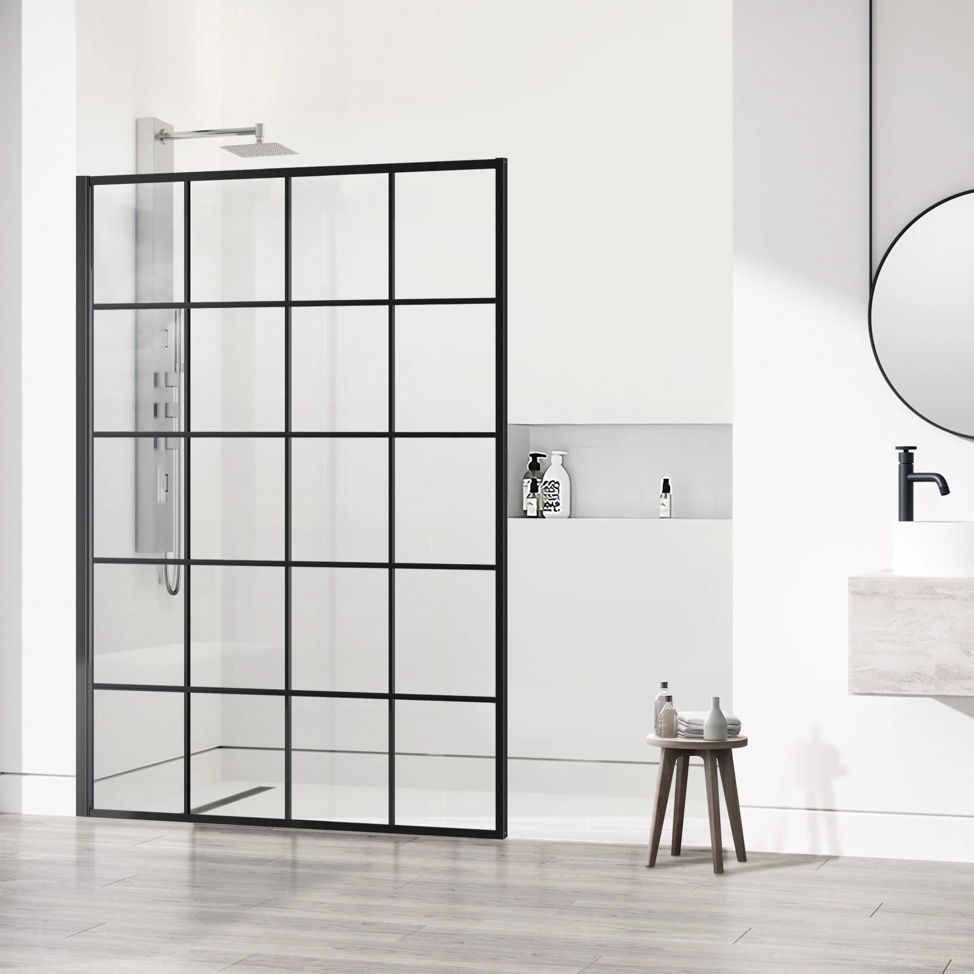 Shower Screen|Gridline X15 - Shower Screen - AquivaCoast Showers - Fixed - Shower Screen -