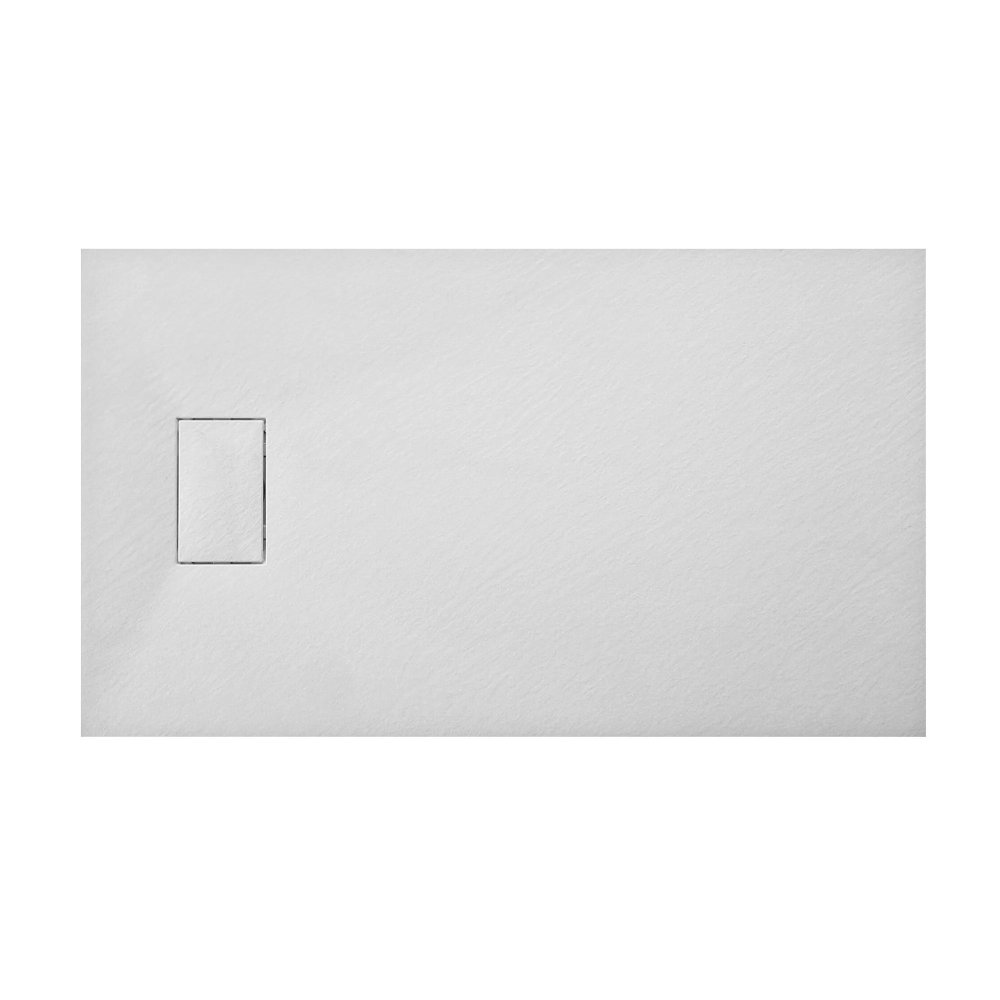 60" L x 32" W / 36‘’ W x 1"H Low-Profile Zero Threshold End Drain White Shower Base #Color_White