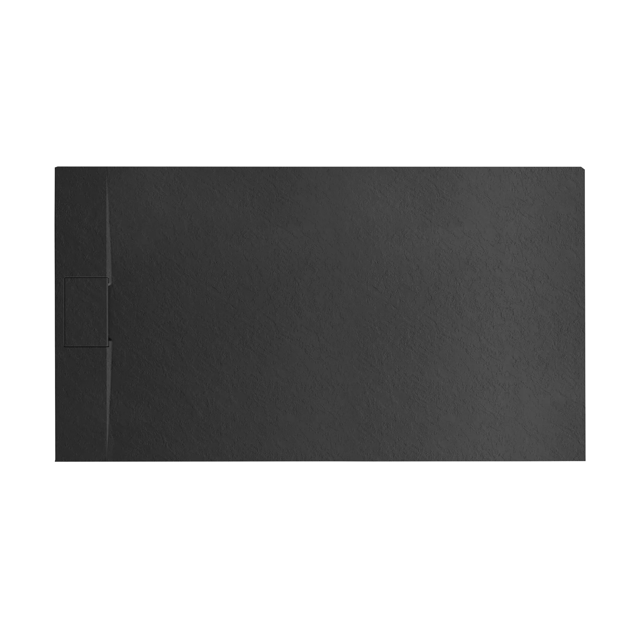 60" L x 32" W x 1" H Low-Profile Zero Threshold End Drain Shower Base #Color_Black