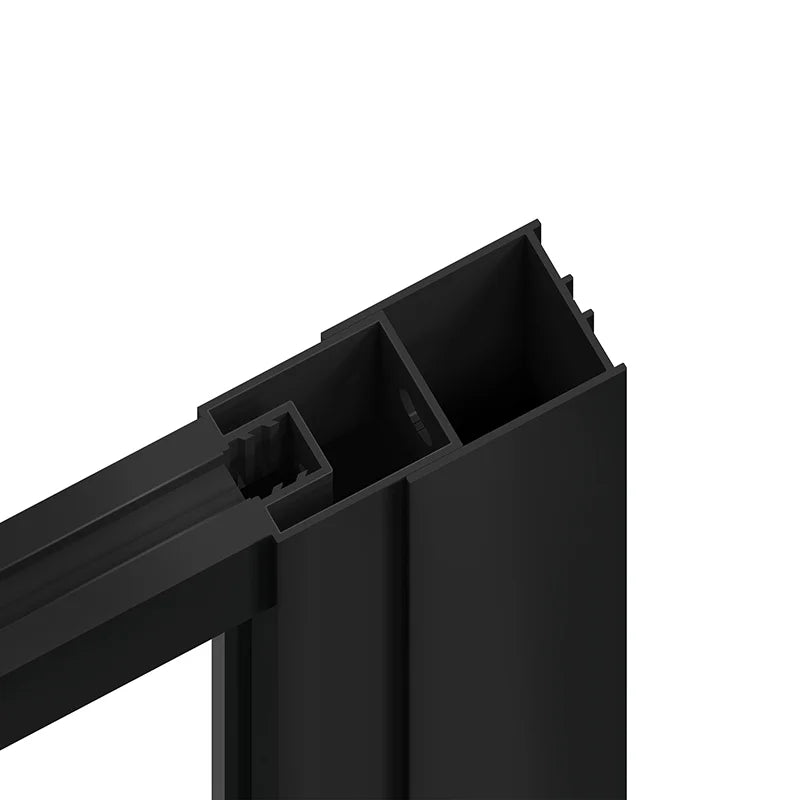 AquivaCoast Vista B6 walk-in shower panel: 74" high, fits widths from 34" to 48", featuring 25/32" out-of-plumb adjustment.