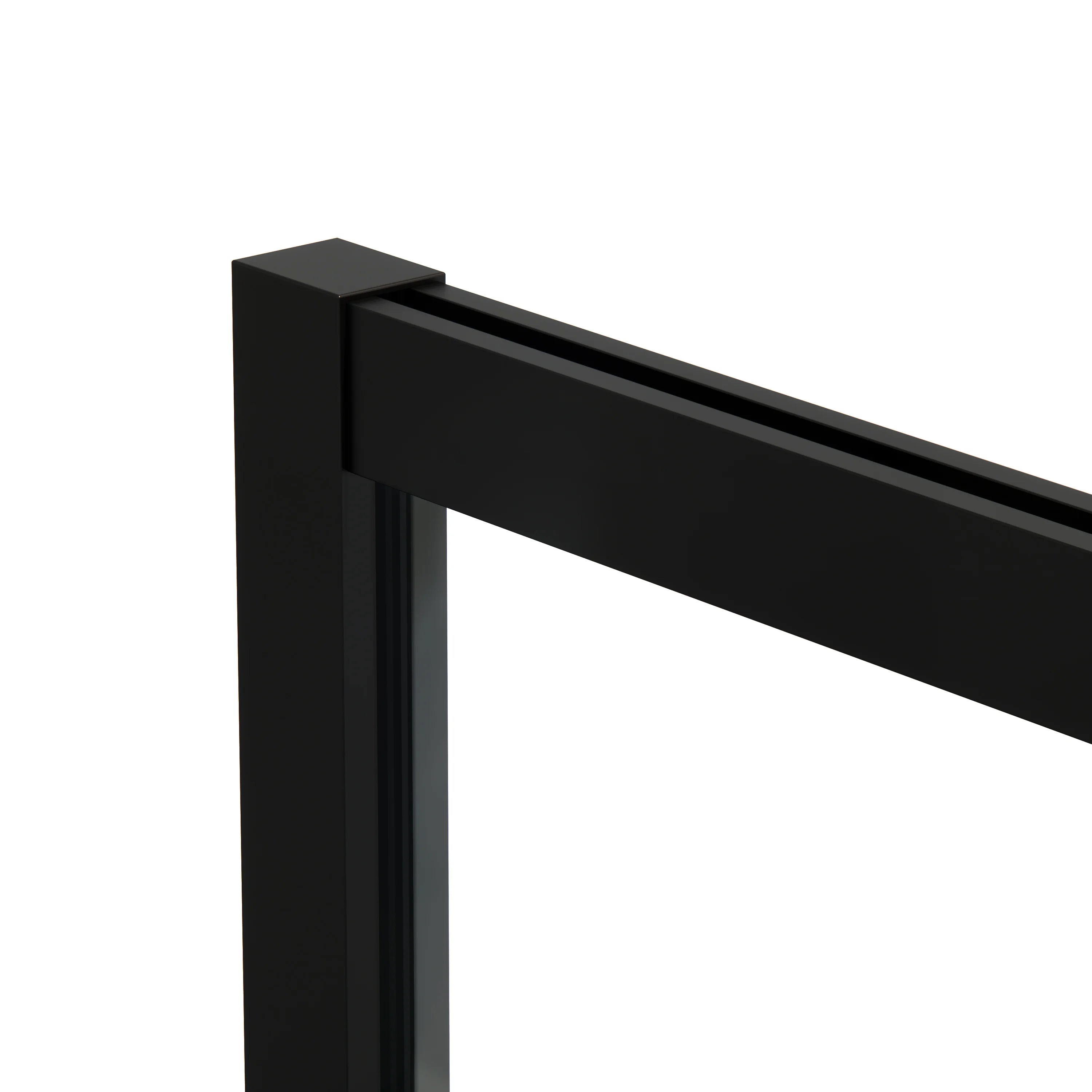 AquivaCoast Vista B6 walk-in shower panel: 74" high, fits widths from 34" to 48", featuring 25/32" out-of-plumb adjustment.