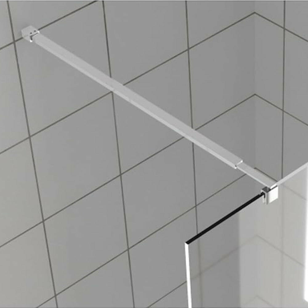 Wall-to-Glass Support Bar Wall-to-Glass Support Bar LG1-5 (Brushed Silver) - AquivaCoast #Color_Brushed Silver