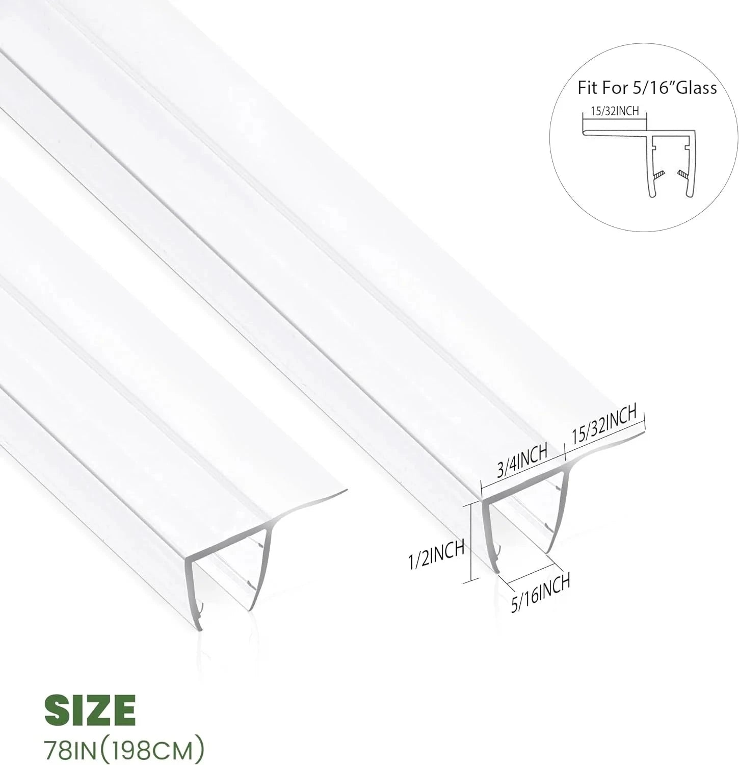 Door Seal Door Seal F-Type JT1-2 - AquivaCoast #Size_5/16"(8mm) / 78"Long