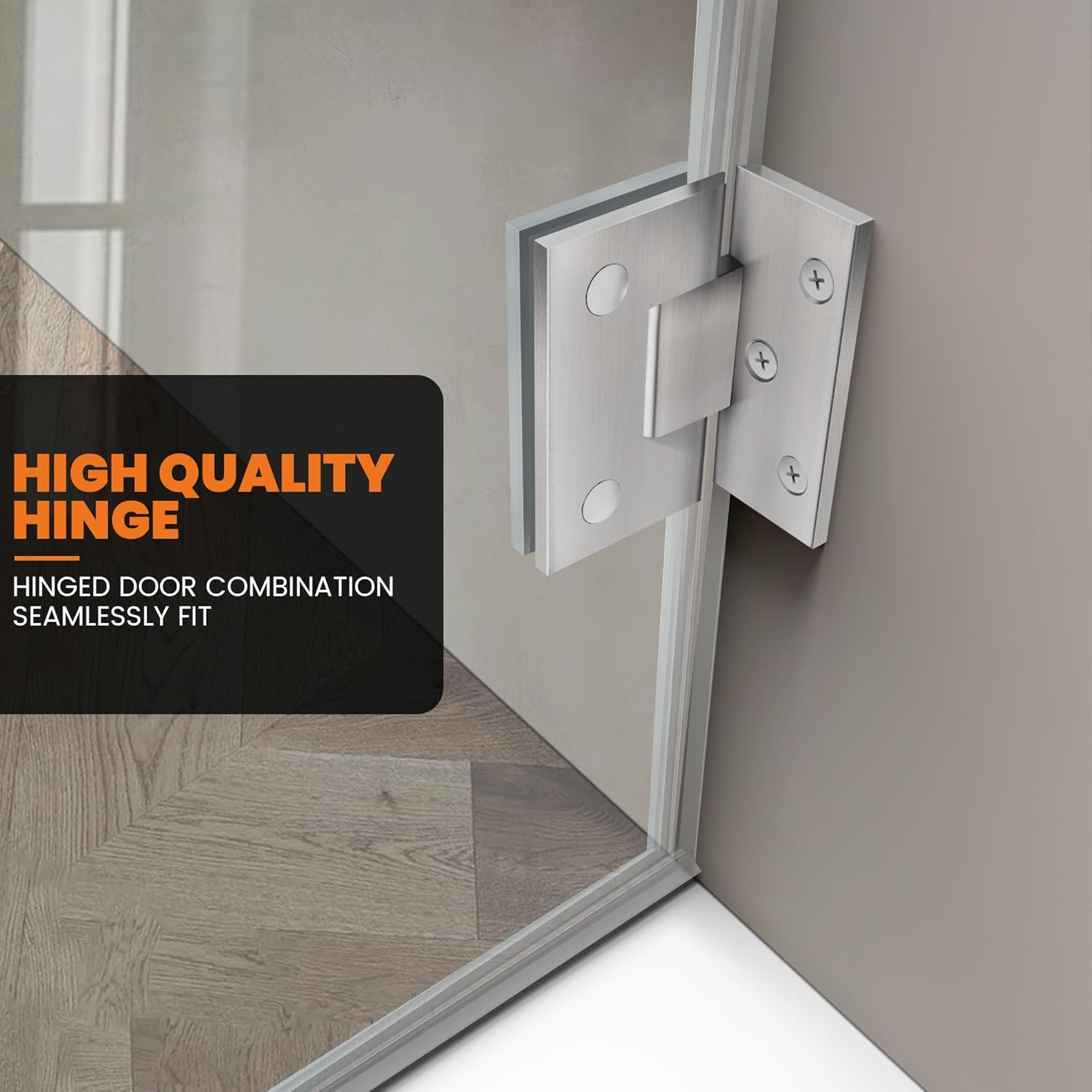 Shower Door|Aurora A10 - NB - Shower Door - AquivaCoast Showers - 5/16 inch glass - Clear - Frameless