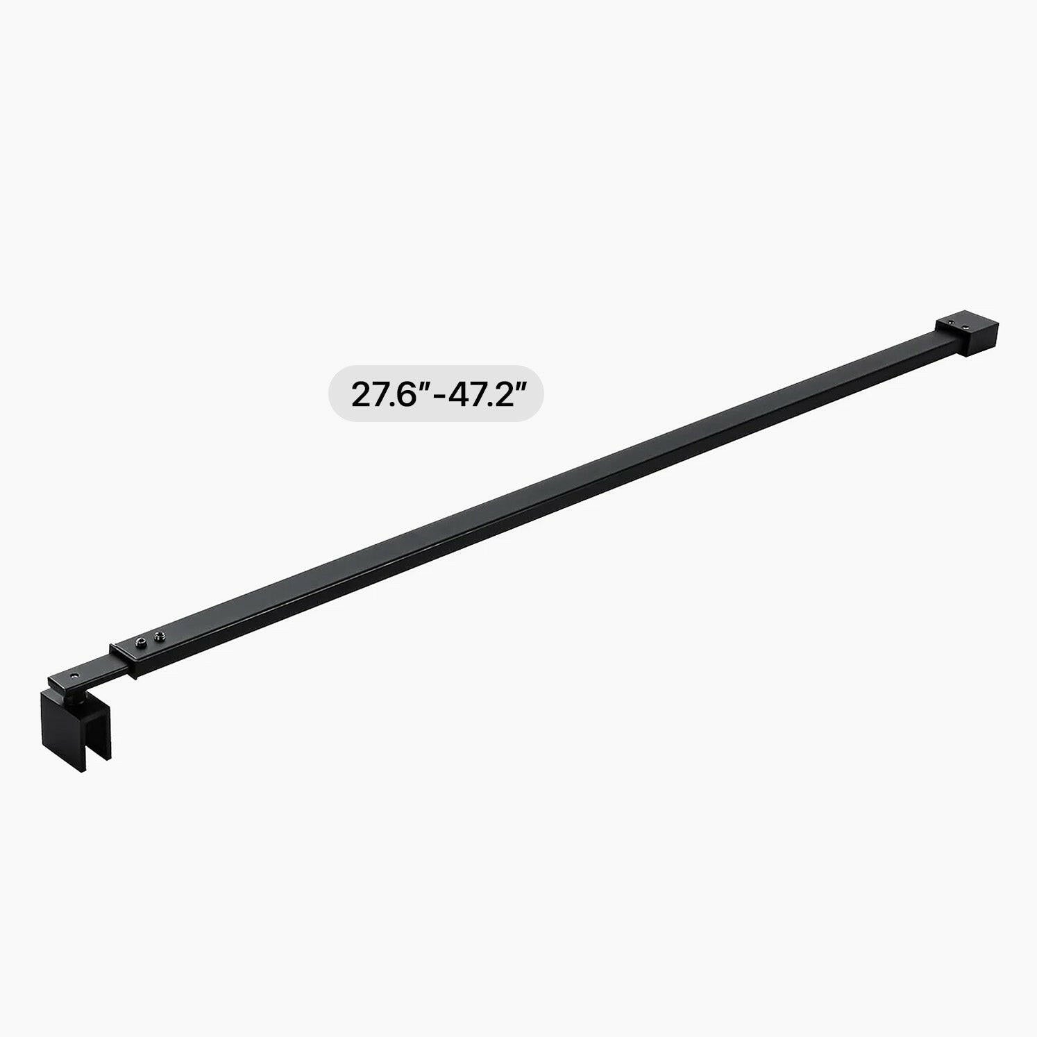 Wall-to-Glass Support Bar Wall-to-Glass Support Bar LG1-5 (Matte Black) - AquivaCoast #Color_Matte Black