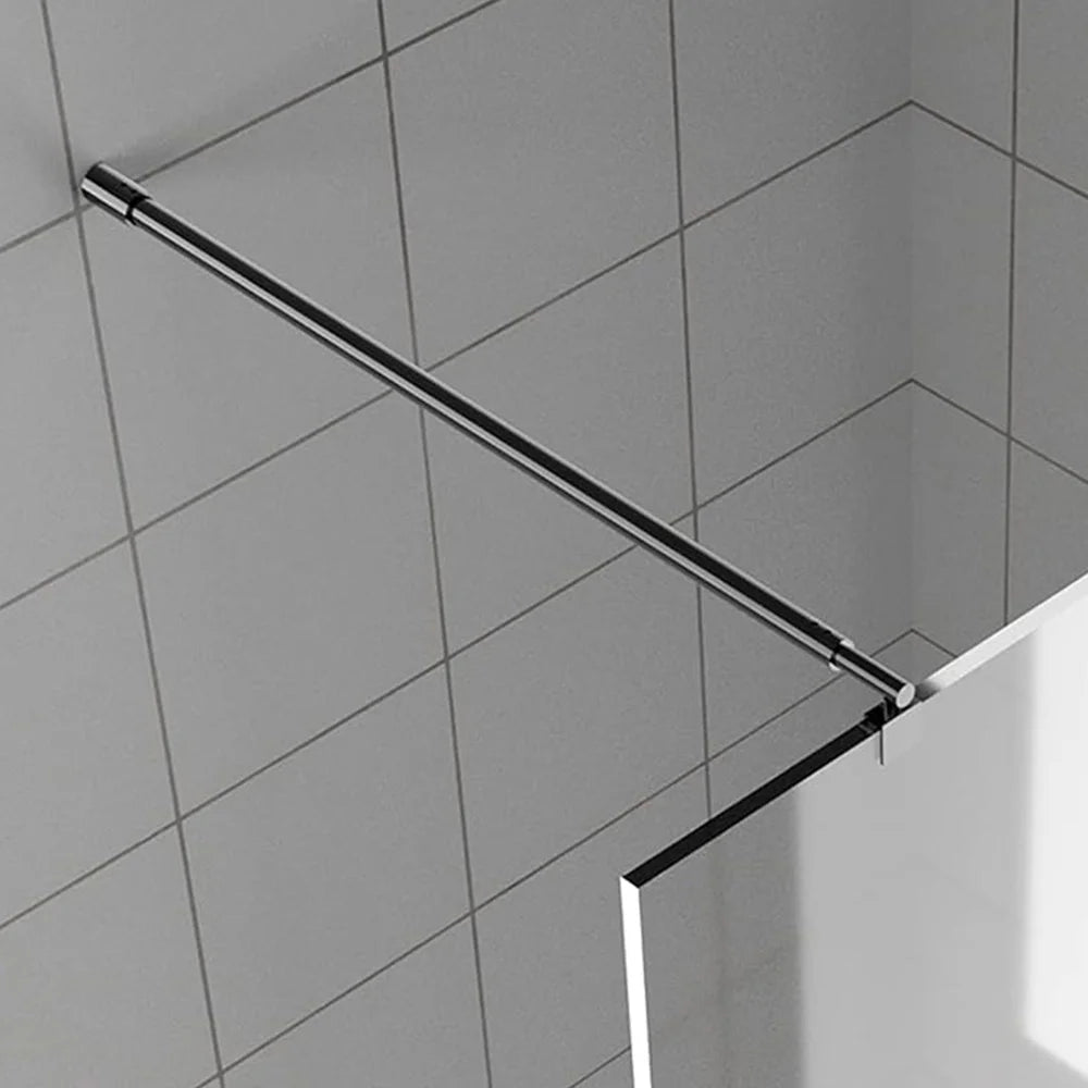 Wall-to-Glass Support Bar Wall-to-Glass Support Bar LG1-4 (Matte Black) - AquivaCoast #Color_Matte Black