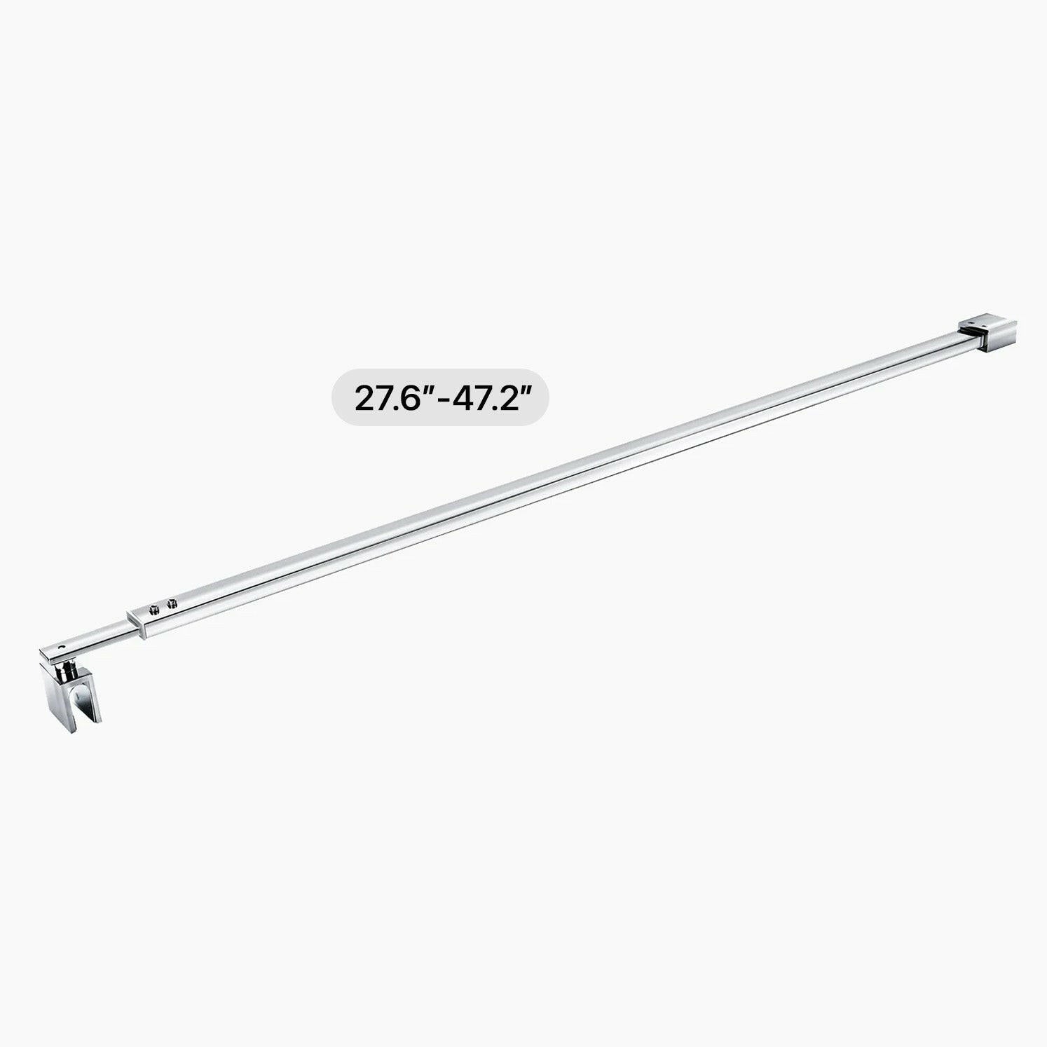 Wall-to-Glass Support Bar Wall-to-Glass Support Bar LG1-5 (Polished Chrome) - AquivaCoast #Color_Polished Chrome