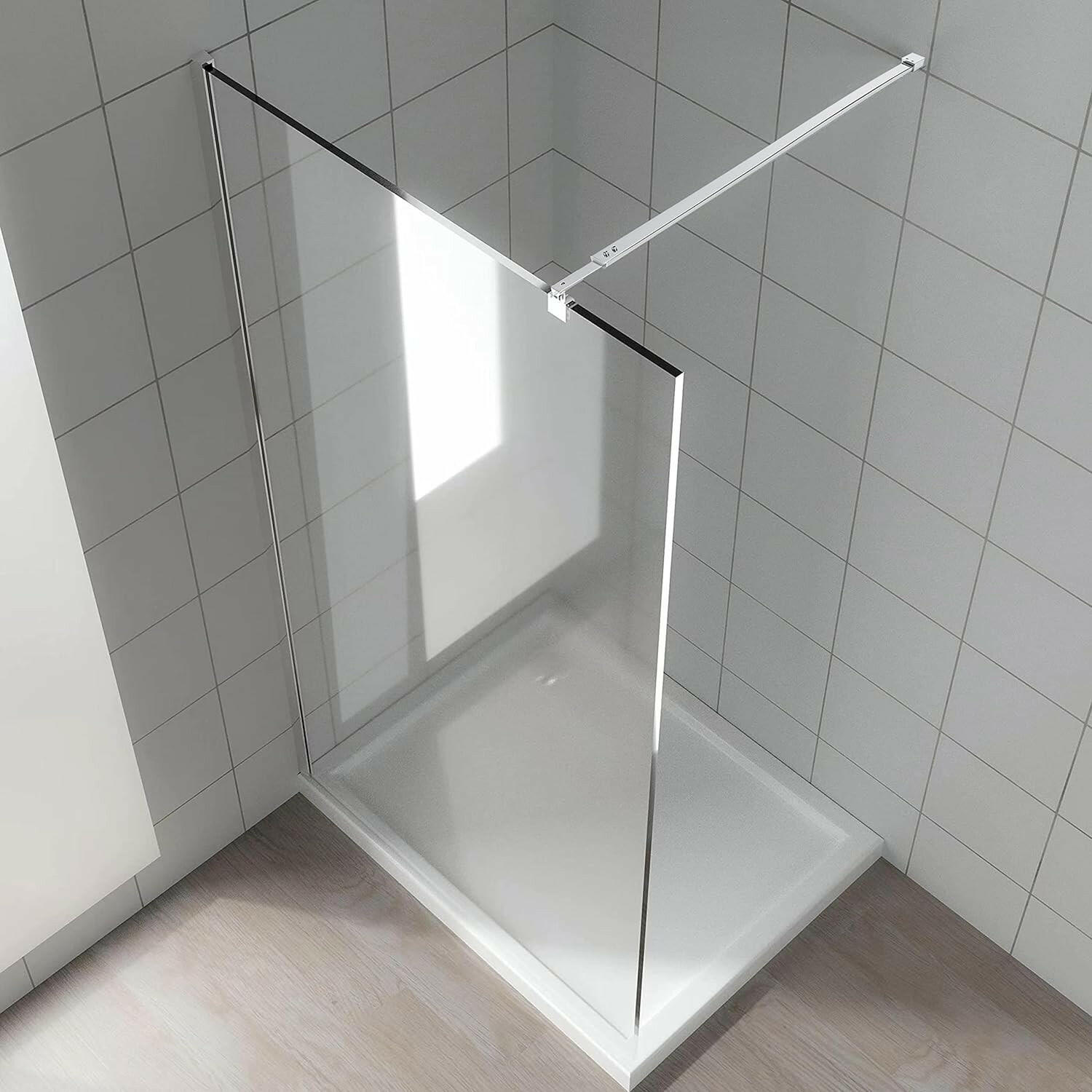 Wall-to-Glass Support Bar Wall-to-Glass Support Bar LG1-5 (Polished Chrome) - AquivaCoast #Color_Polished Chrome