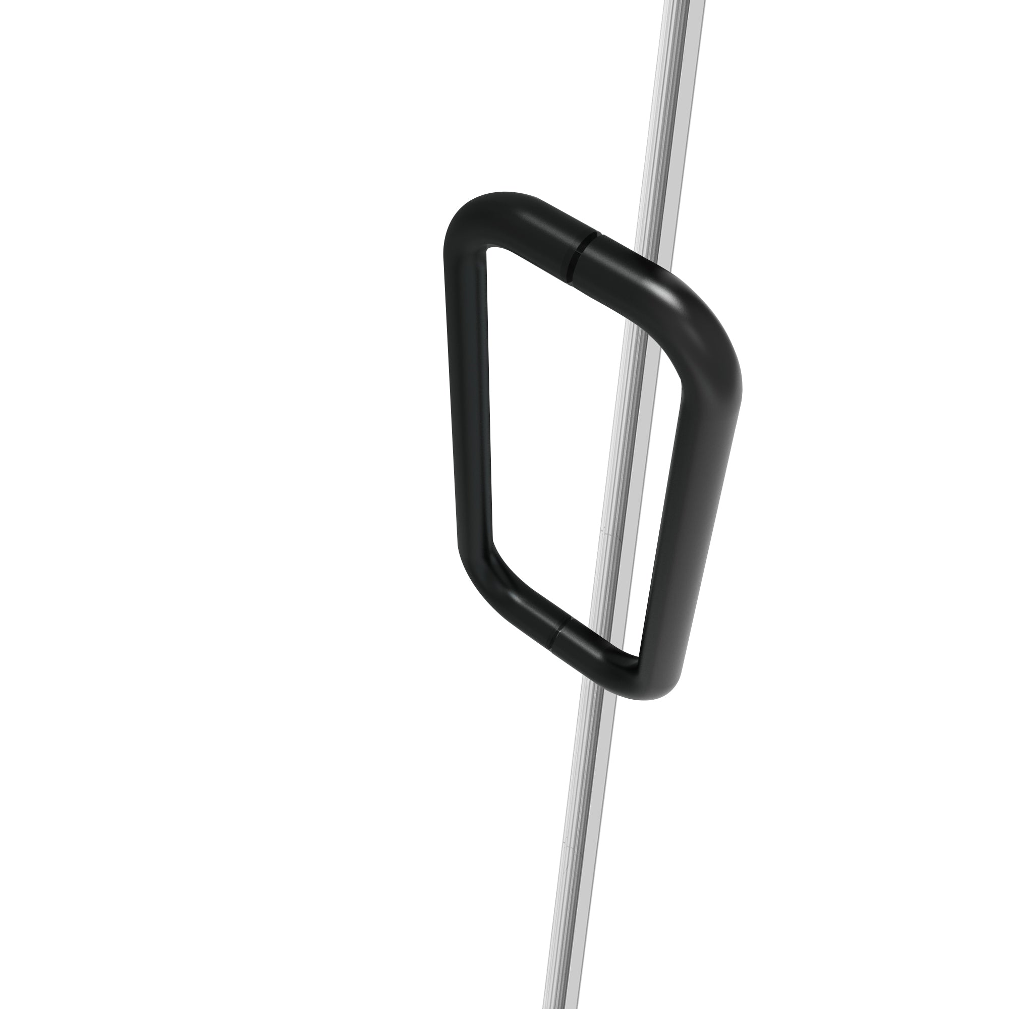 24"/28"/30"/32" W x 72" H Frameless Hinged Shower Door with 5/16" (8 mm) Clear Tempered Glass and Towel Handle, Matte Black