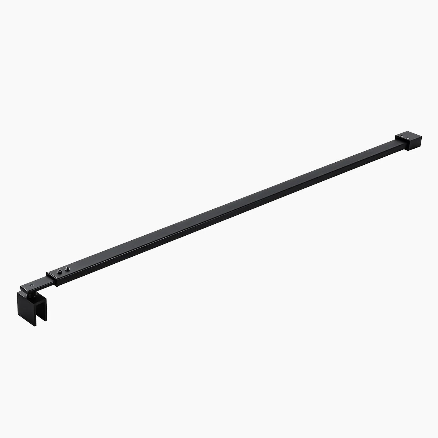 Wall-to-Glass Support Bar Wall-to-Glass Support Bar LG1-5 (Matte Black) - AquivaCoast #Color_Matte Black