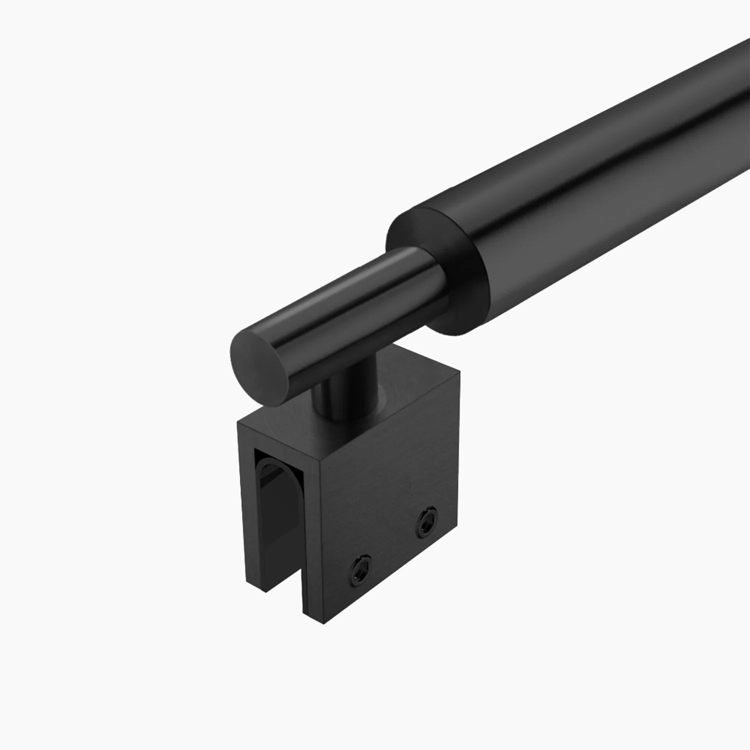 Wall-to-Glass Support Bar Wall-to-Glass Support Bar LG1-4 (Matte Black) - AquivaCoast #Color_Matte Black