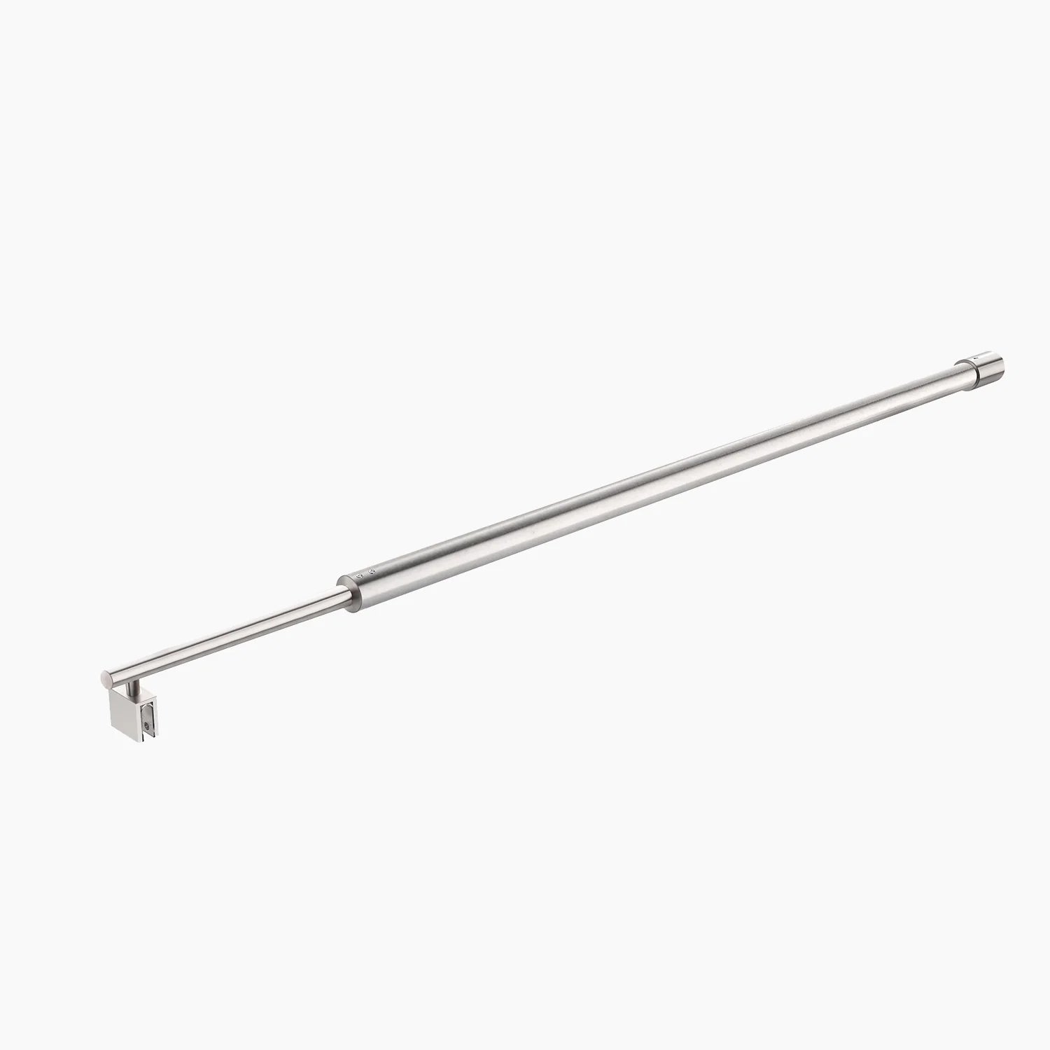 Wall-to-Glass Support Bar Wall-to-Glass Support Bar LG1-4 (Brushed Silver) - AquivaCoast #Color_Brushed Silver