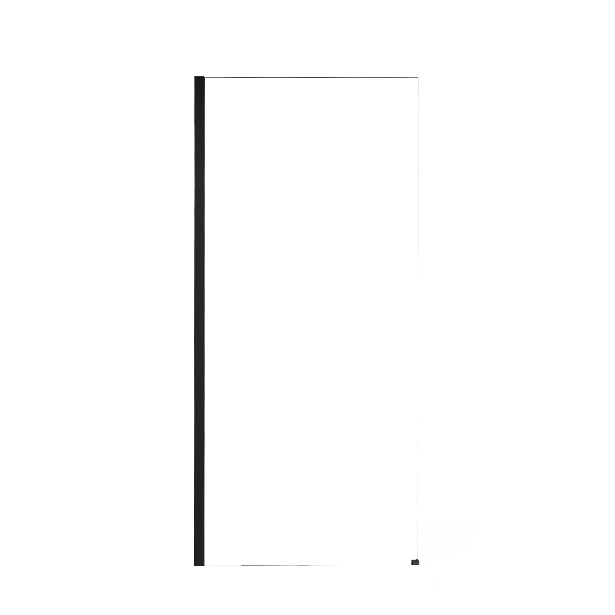 34" x 74" Walk-in Frameless Shower Screen-AB16 #Color_Matte Black
