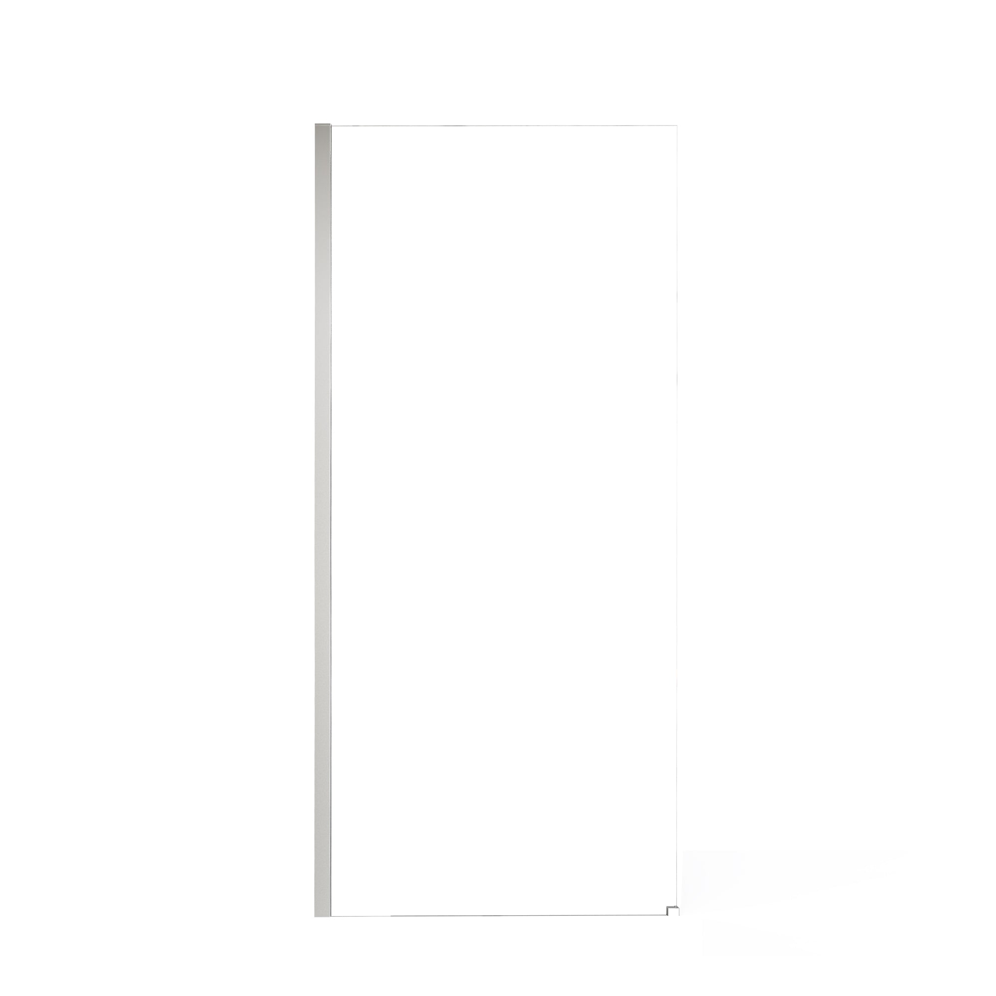 34" x 74" Walk-in Frameless Shower Screen-AB17 #Color_Chrome