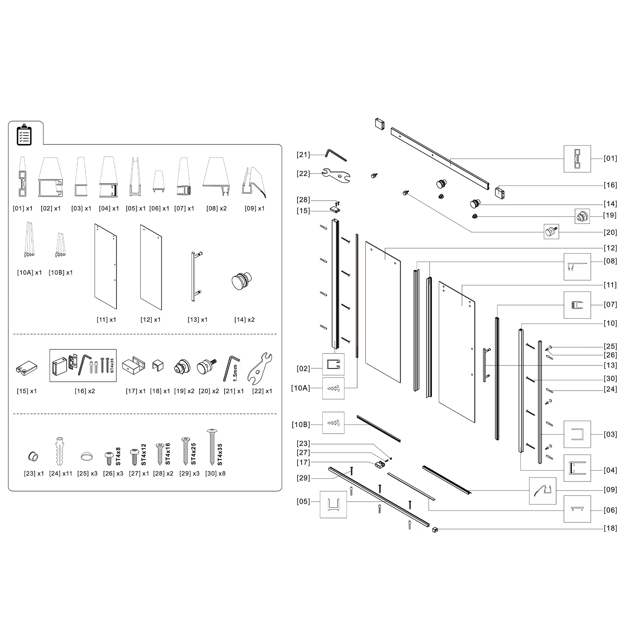 Shower Door Roller A8 - AquivaCoast