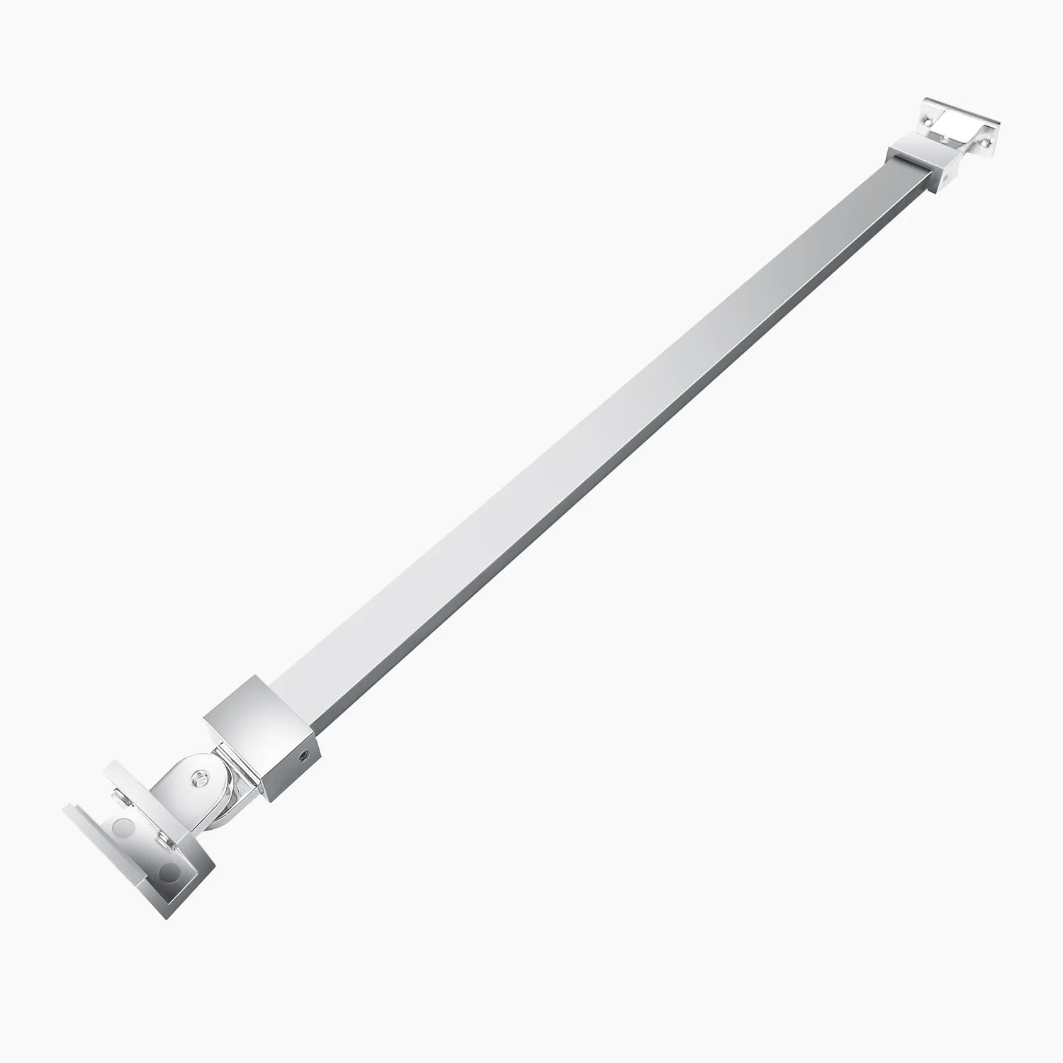 Wall-to-Glass Support Bar Wall-to-Glass Support Bar LG1-1 (Silver) - AquivaCoast #Color_Silver