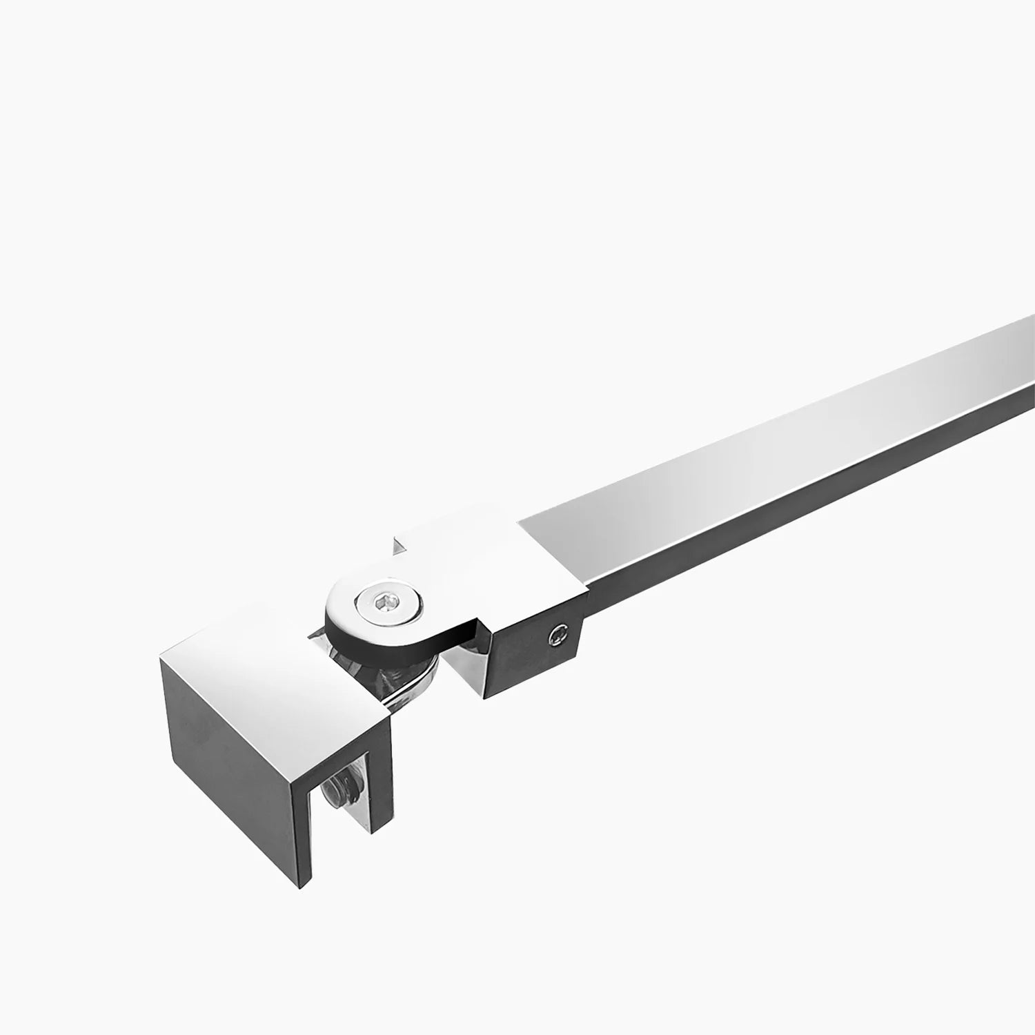 Wall-to-Glass Support Bar Wall-to-Glass Support Bar LG1-1 (Silver) - AquivaCoast #Color_Silver