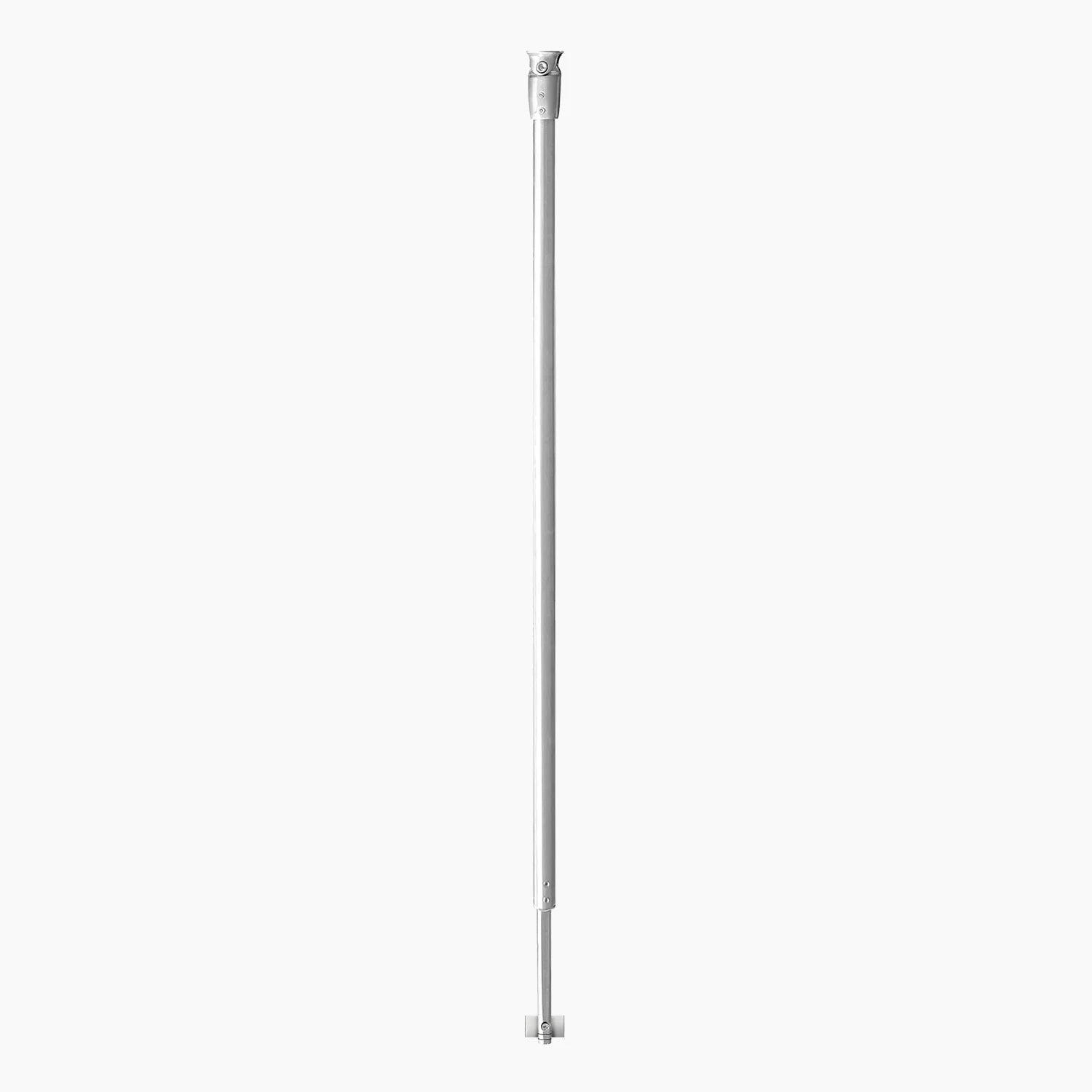 Wall-to-Glass Support Bar Wall-to-Glass Support Bar LG1-2 (Brushed Silver) - AquivaCoast #Color_Brushed Silver