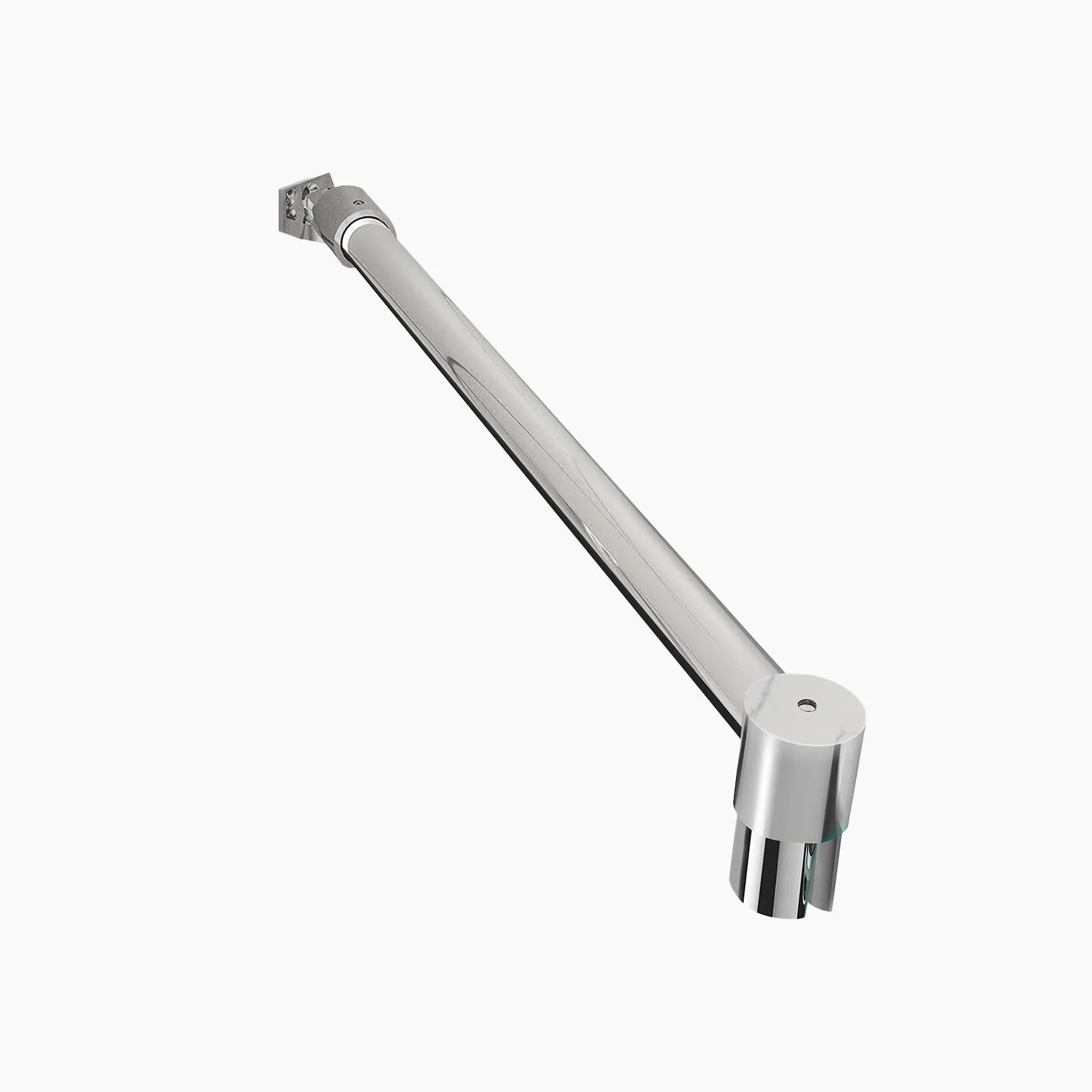Wall-to-Glass Support Bar Wall-to-Glass Support Bar LG1-3 (Polished Chrome) - AquivaCoast #Color_Polished Chrome