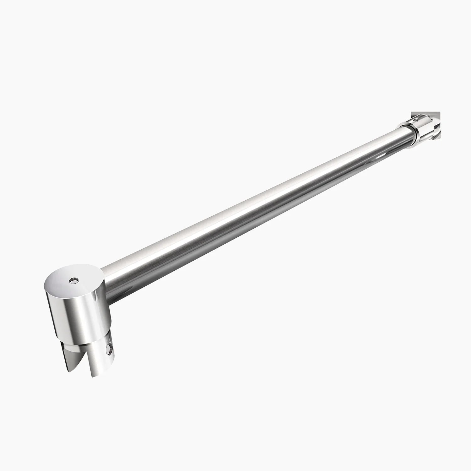Wall-to-Glass Support Bar Wall-to-Glass Support Bar LG1-3 (Polished Chrome) - AquivaCoast #Color_Polished Chrome