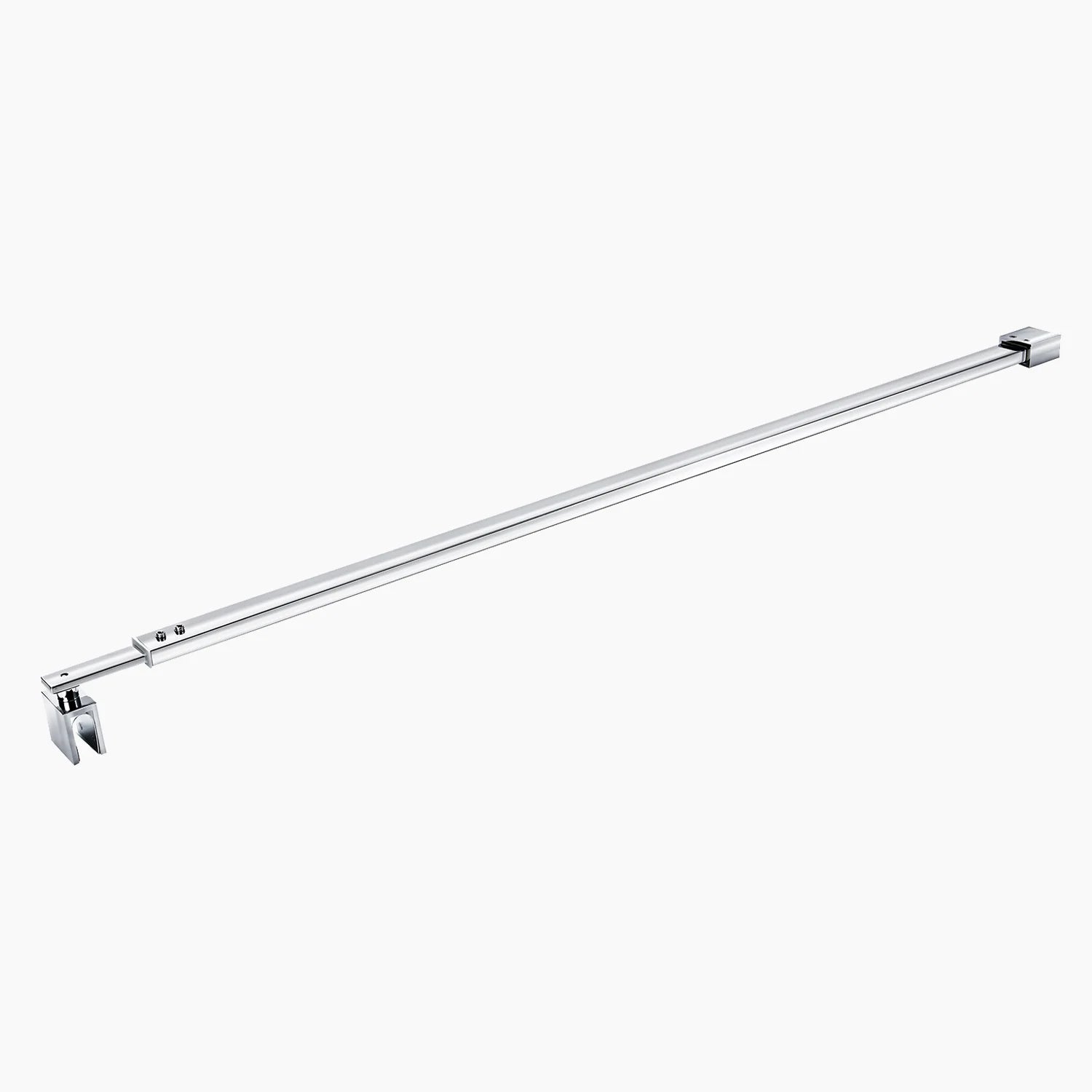 Wall-to-Glass Support Bar Wall-to-Glass Support Bar LG1-5 (Polished Chrome) - AquivaCoast #Color_Polished Chrome