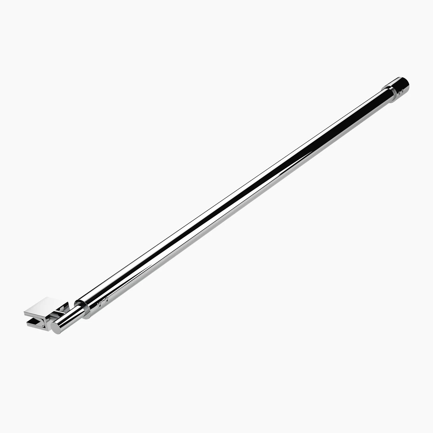 Wall-to-Glass Support Bar Wall-to-Glass Support Bar LG1-4 (Polished Chrome) - AquivaCoast #Color_Polished Chrome