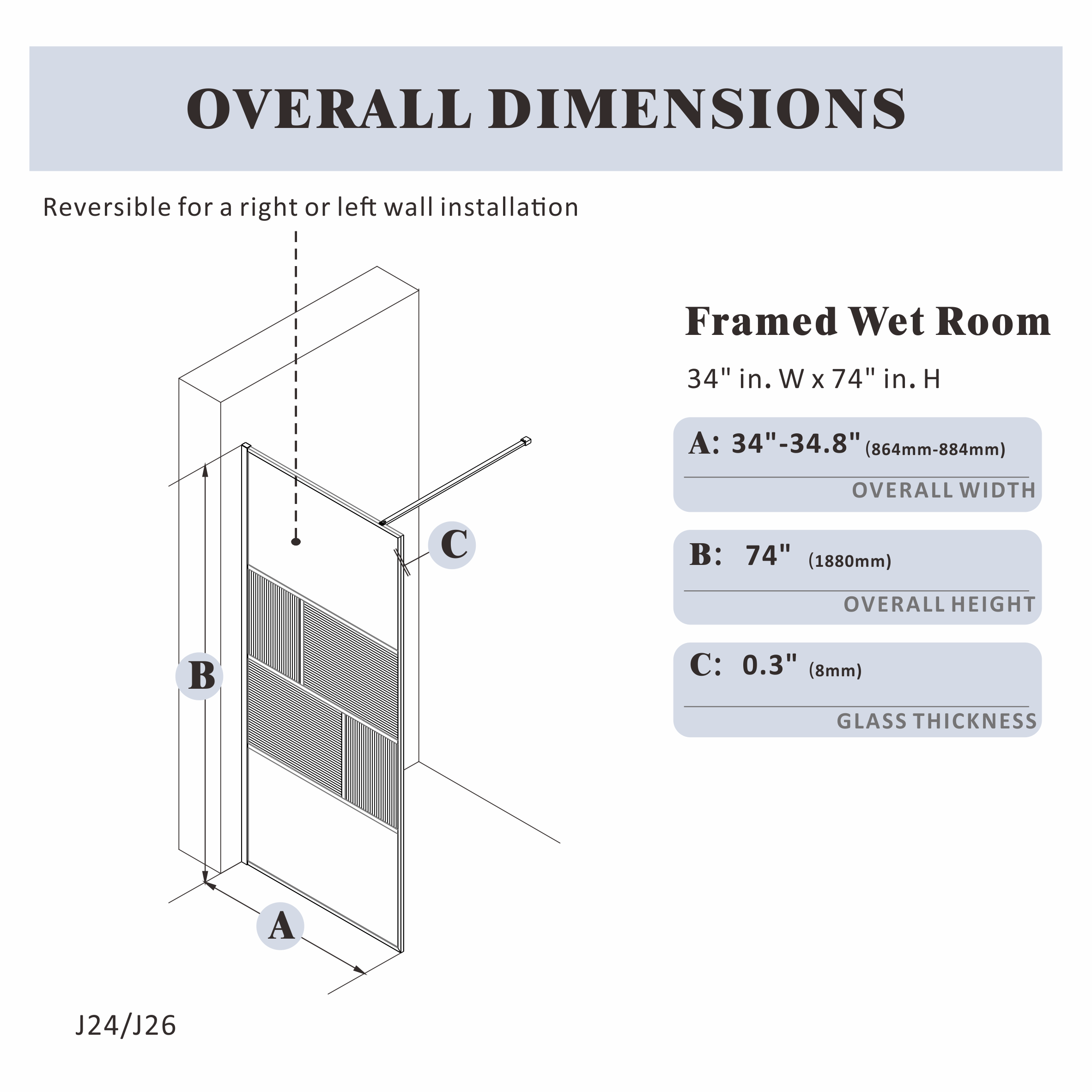 Shower Screen|Sequoia J26 - Shower Screen - AquivaCoast - Fixed - Shower Screen -