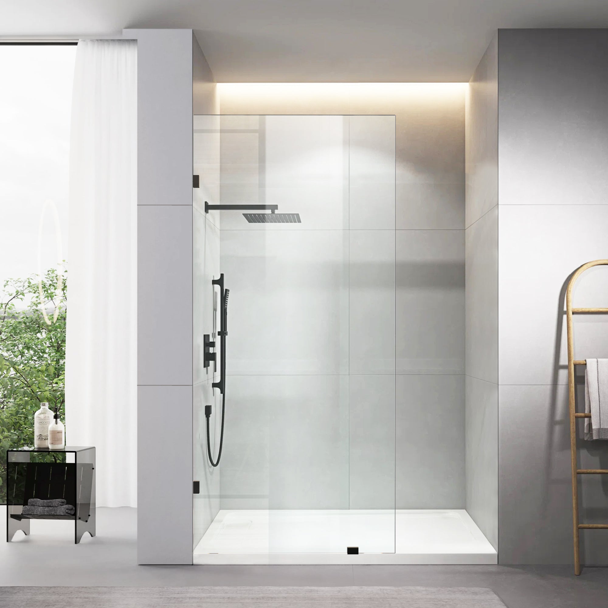 30.5"/34"/35"/36" x 78.75" Walk-in Frameless Shower Screen