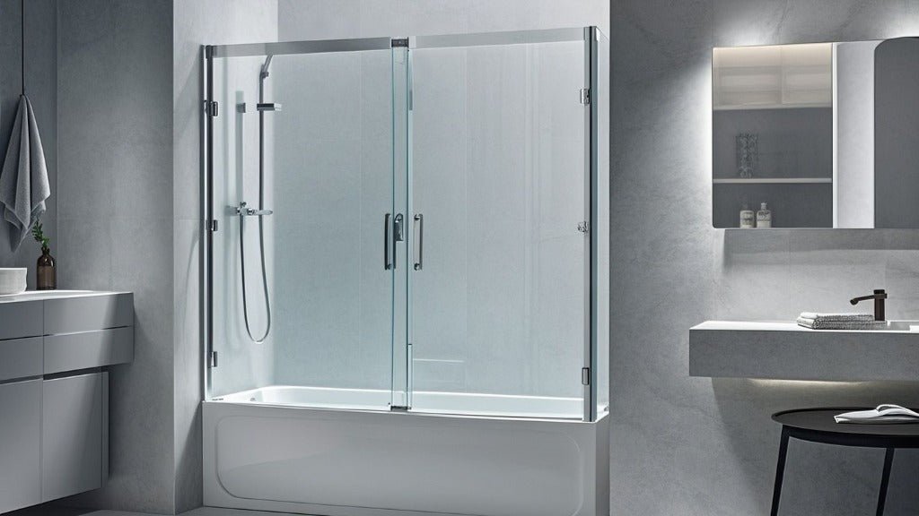 Frameless Bi-Fold Tub Shower Doors: A Space-Saving Solution for Your Bathroom - AquivaCoast Showers