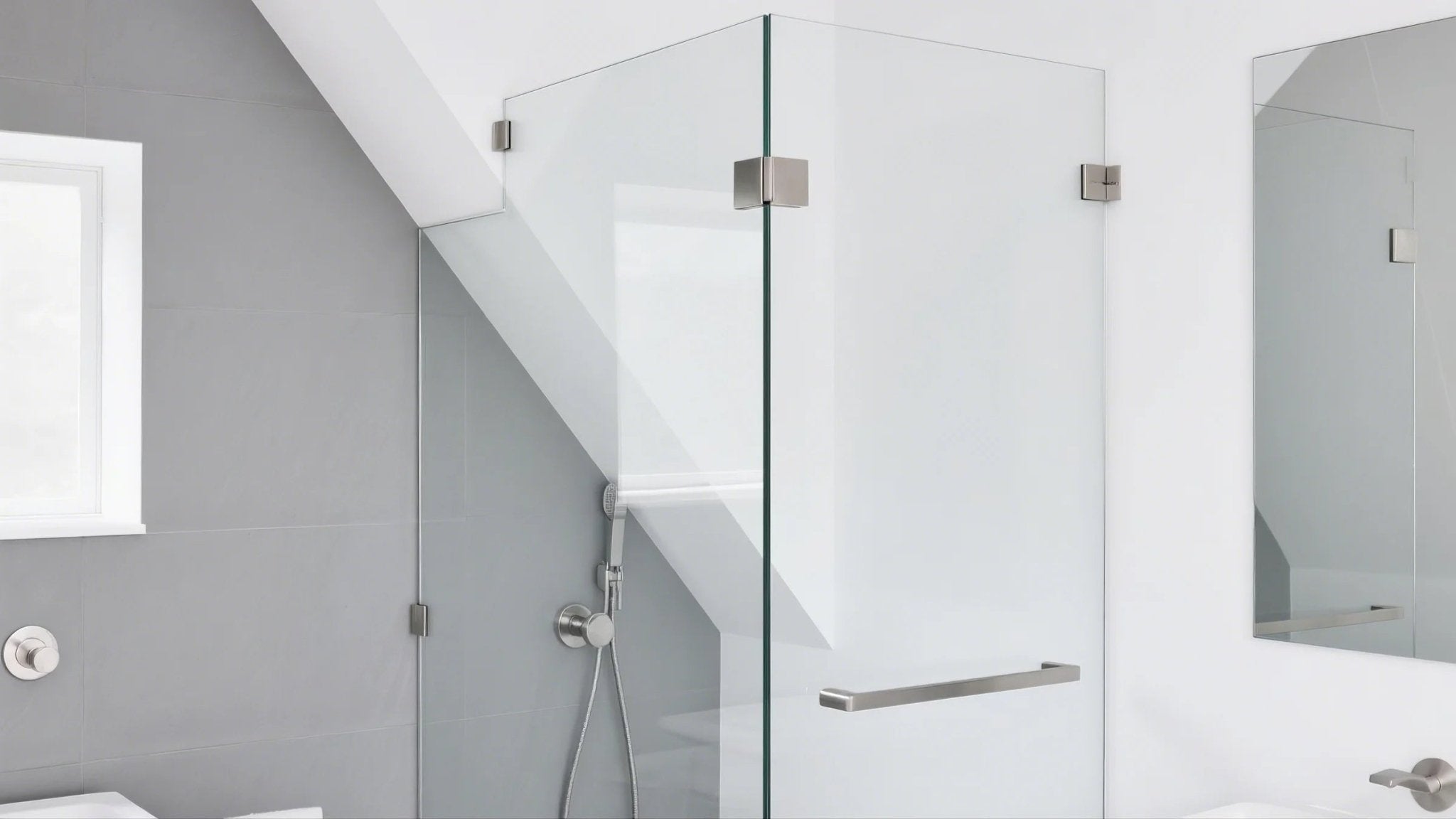Adjustable 30-Inch Shower Doors for Imperfect Walls - AquivaCoast Showers