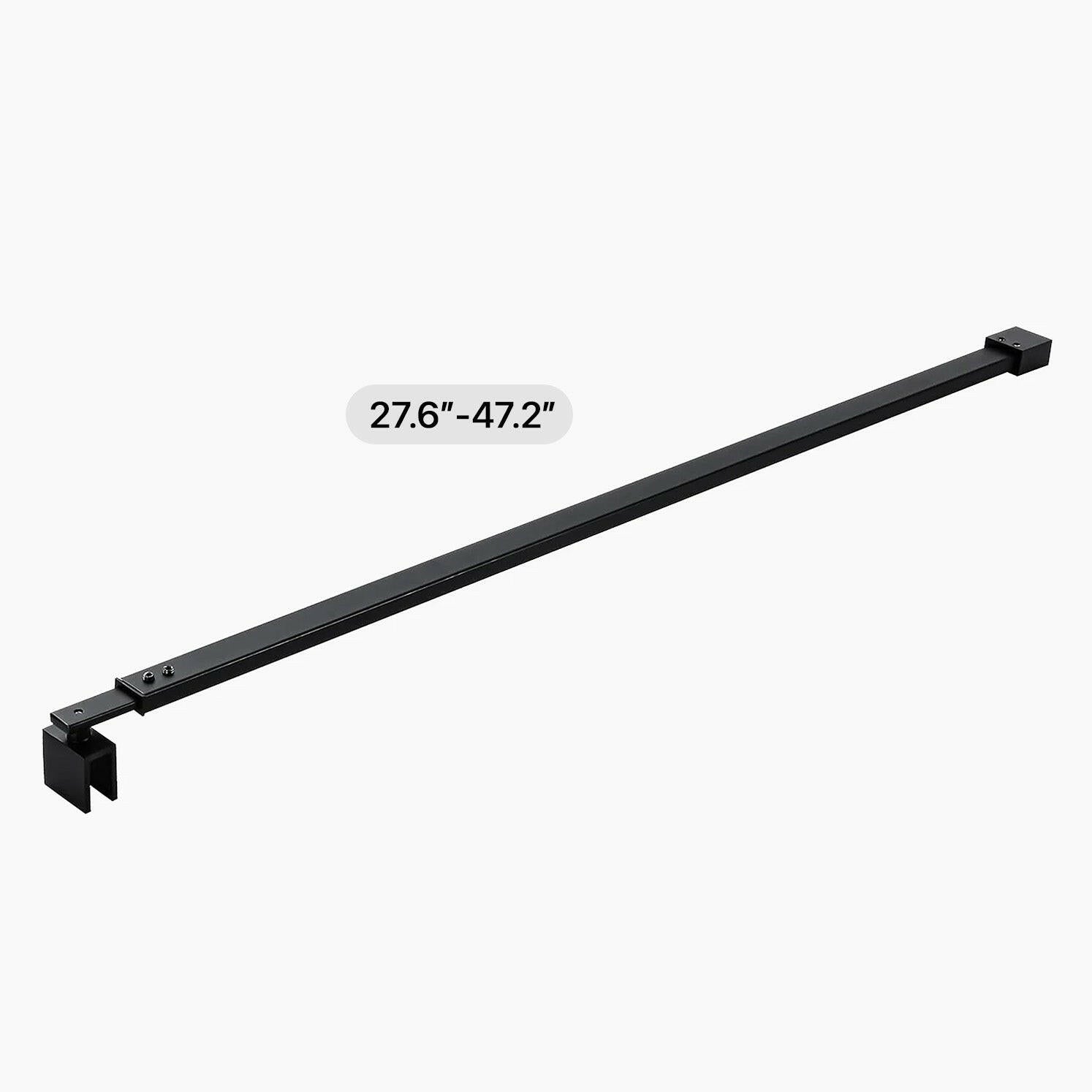 Wall-to-Glass Support Bar Wall-to-Glass Support Bar LG1-5 (Matte Black) - AquivaCoast