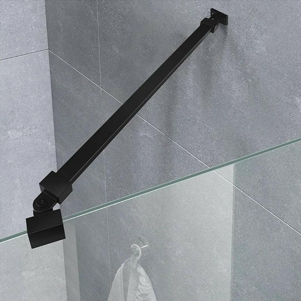 Wall-to-Glass Support Bar Wall-to-Glass Support Bar LG1-1 (Matte Black) - AquivaCoast