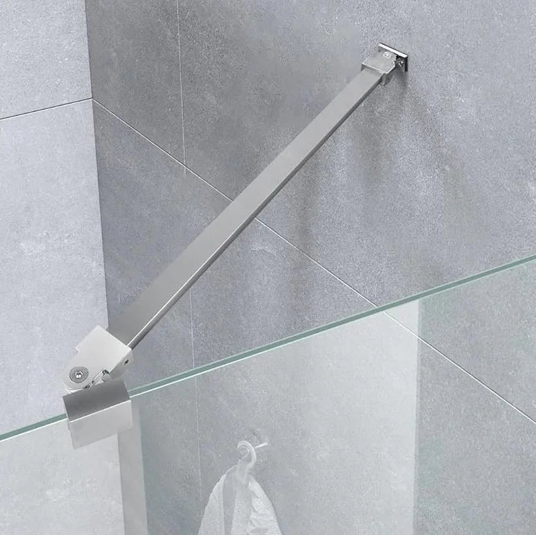 Wall-to-Glass Support Bar Wall-to-Glass Support Bar LG1-1 (Silver) - AquivaCoast