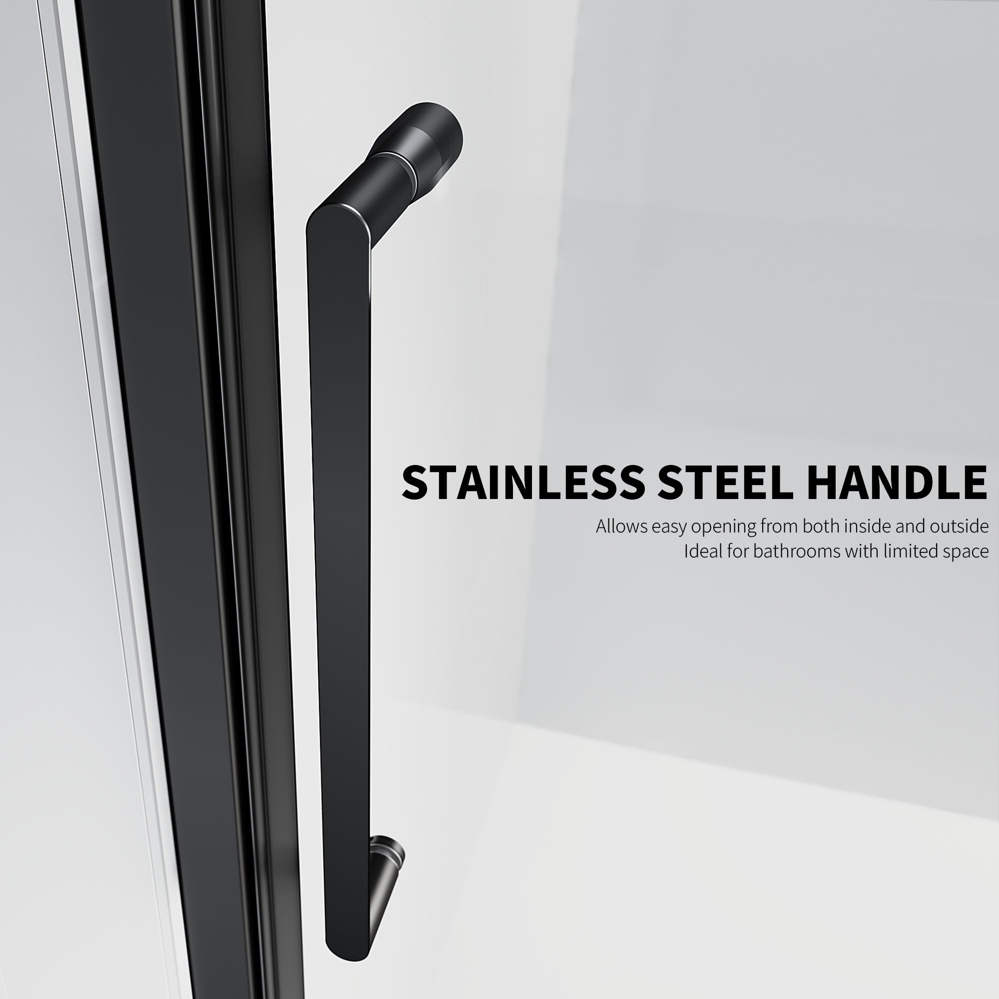 24"/28"/32"/34" x 72" Pivot Shower Door Clear Tempered Glass with Easy-Clean