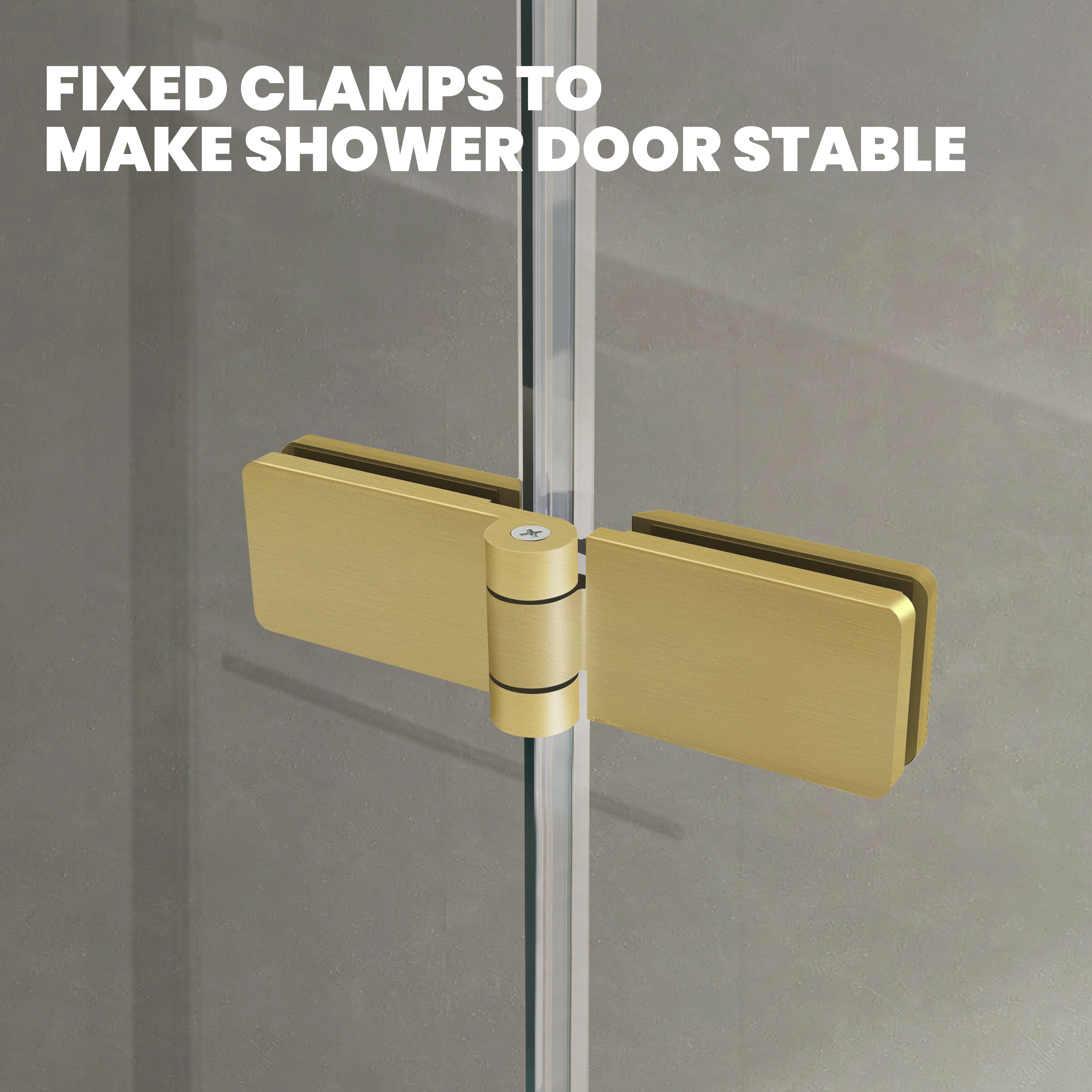 30" W x 55" H Frameless Bi-Fold Hinged Bathtub Door Serene B28 #Color_Brushed Gold