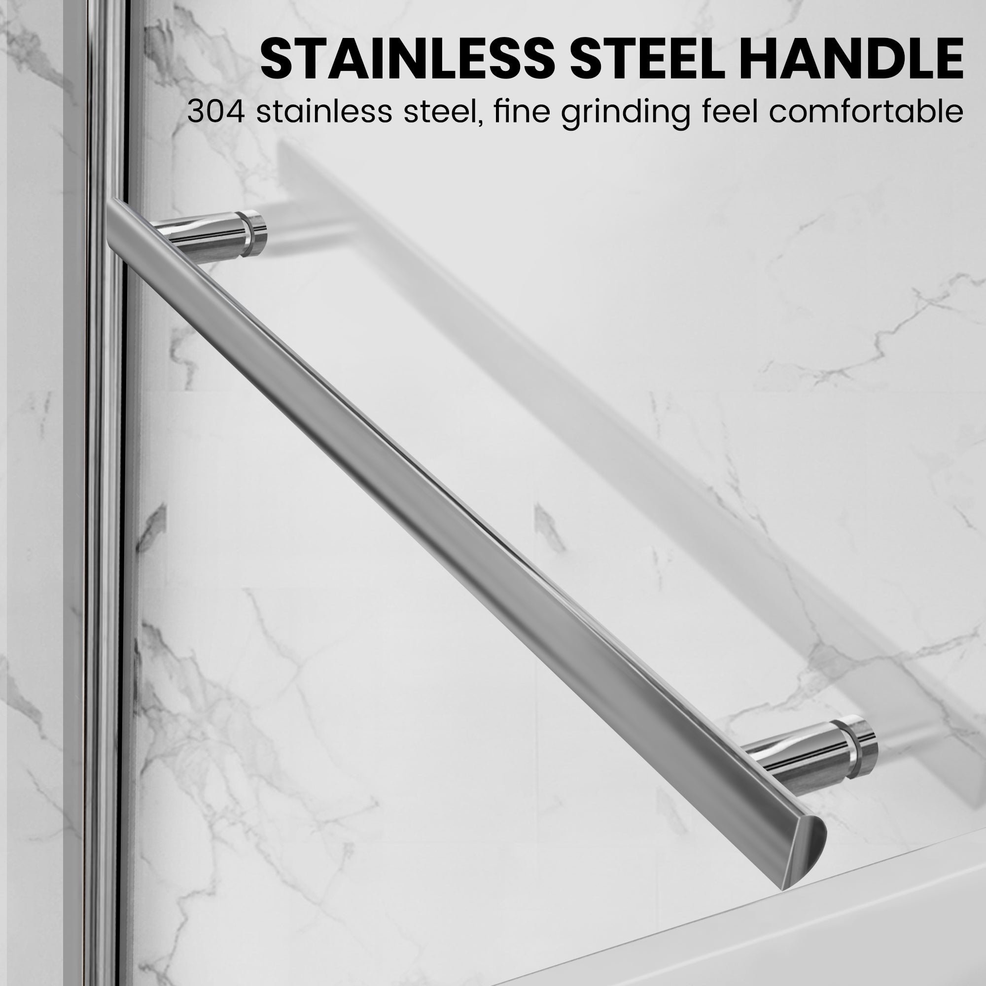 34" W x 58" H Frameless Pivot Bathtub Screen with Curved Top Misty J1 #Color_Polished Chrome