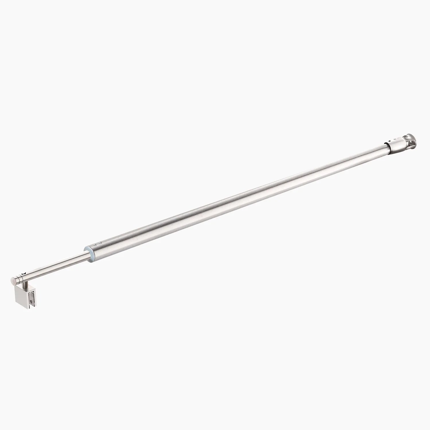 Wall-to-Glass Support Bar Wall-to-Glass Support Bar LG1-2 (Brushed Silver) - AquivaCoast