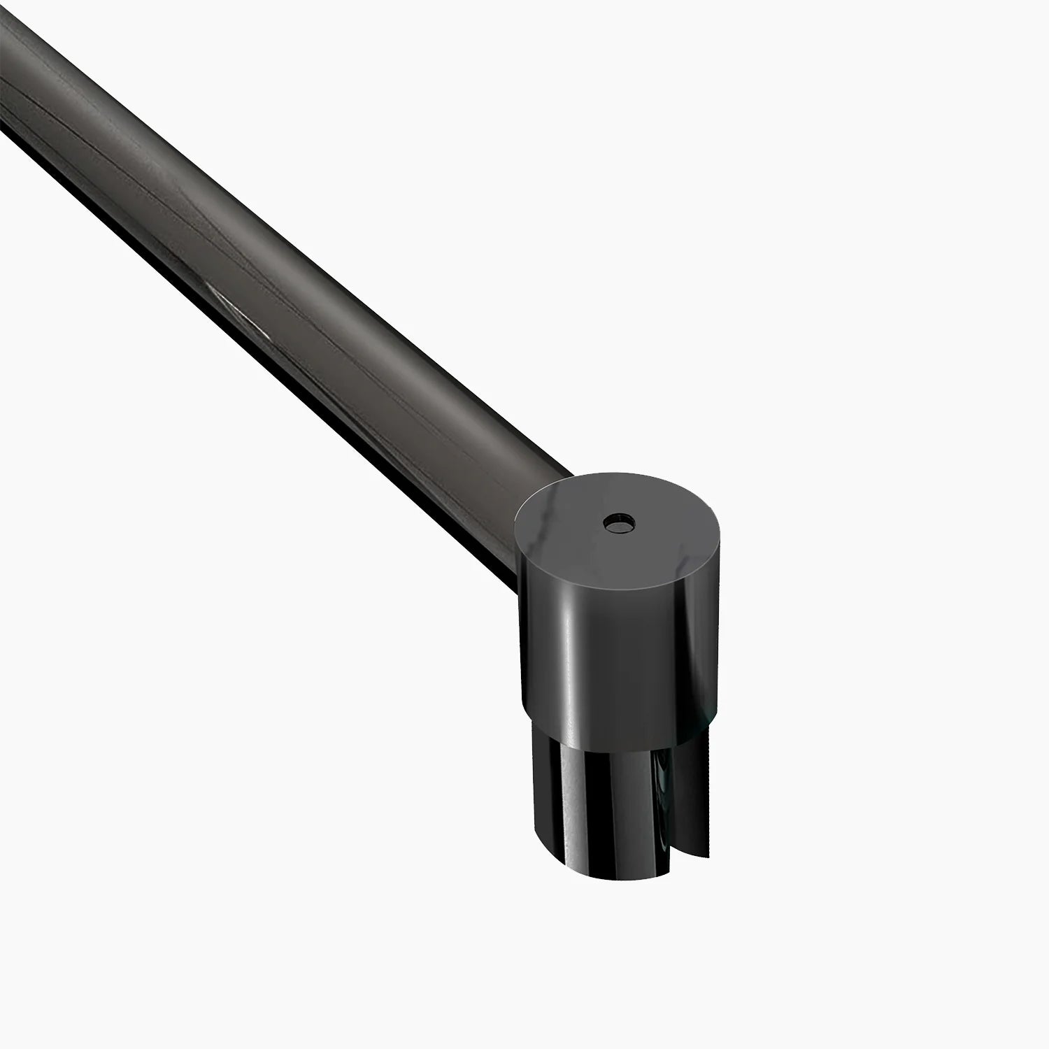 Wall-to-Glass Support Bar Wall-to-Glass Support Bar LG1-3 (Matte Black) - AquivaCoast