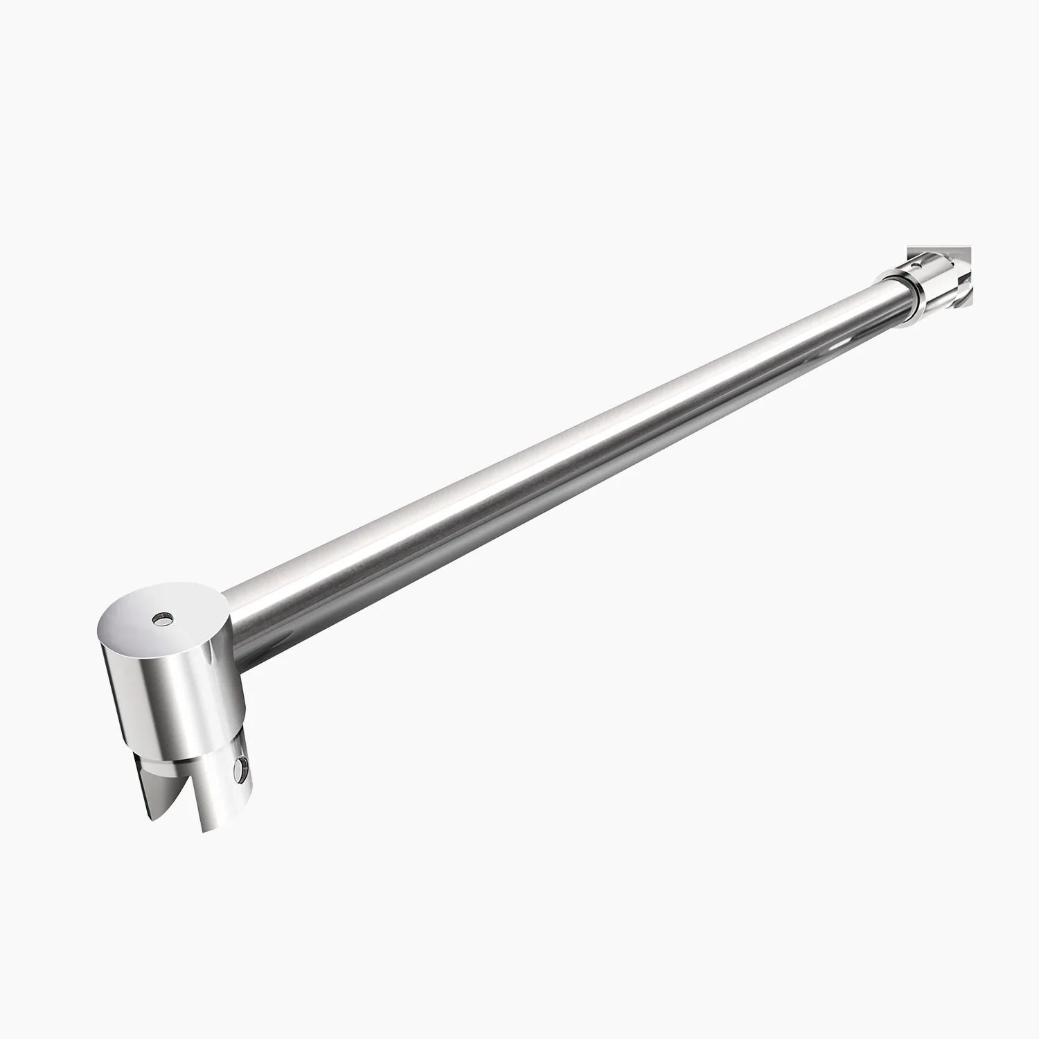 Wall-to-Glass Support Bar Wall-to-Glass Support Bar LG1-3 (Polished Chrome) - AquivaCoast