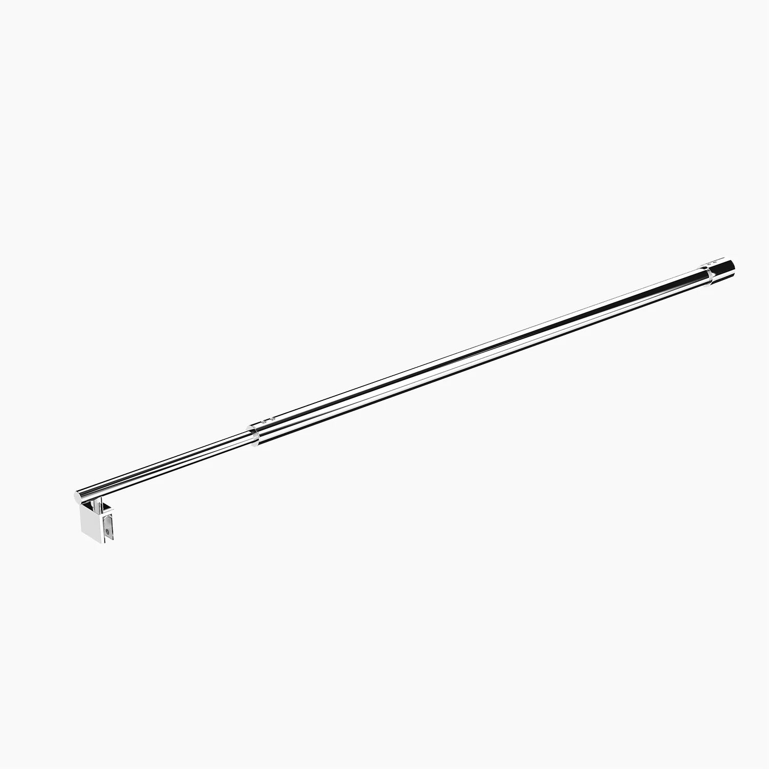 Wall-to-Glass Support Bar Wall-to-Glass Support Bar LG1-4 (Polished Chrome) - AquivaCoast