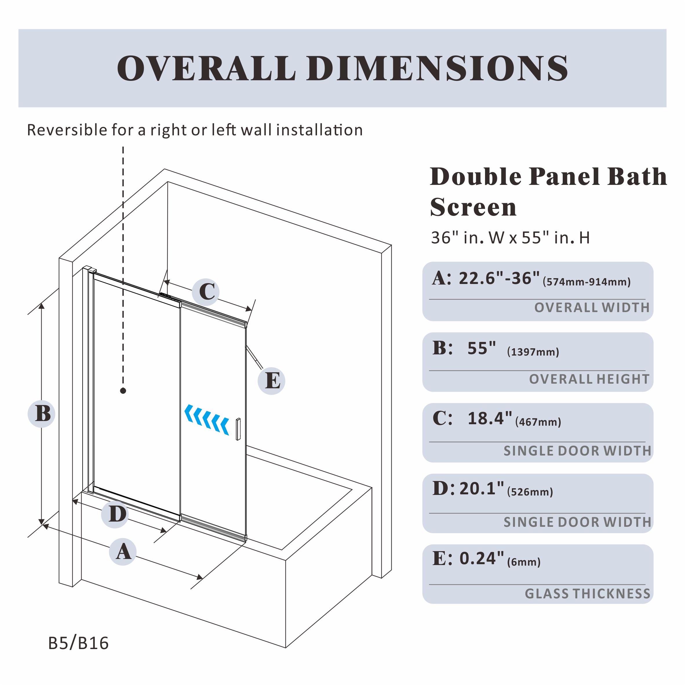 Bathtub Door｜Breeze B5