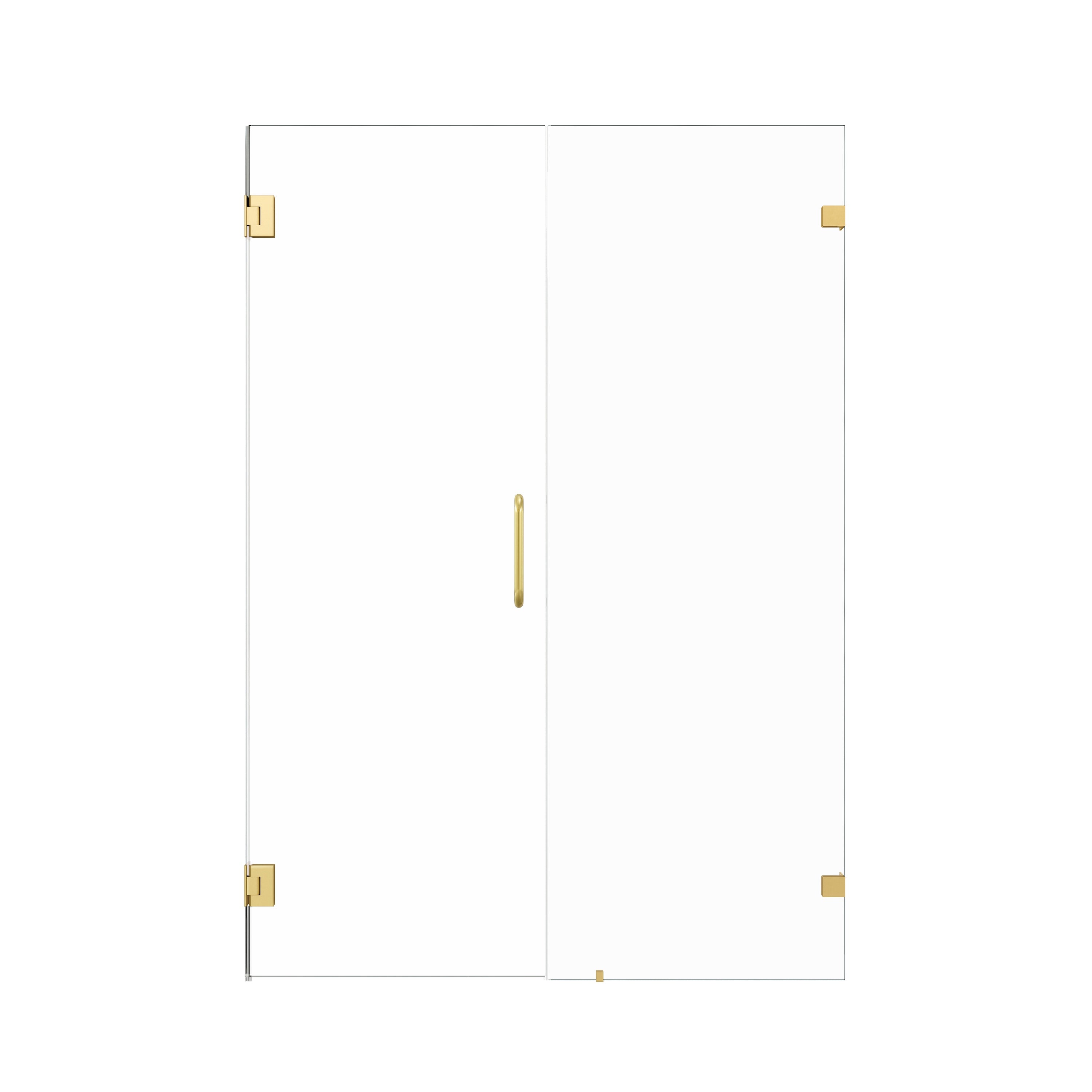 Shower Door｜Aurora W9 - BG - Shower Door - AquivaCoast - 5/16 inch glass - 52x74 - 60x74